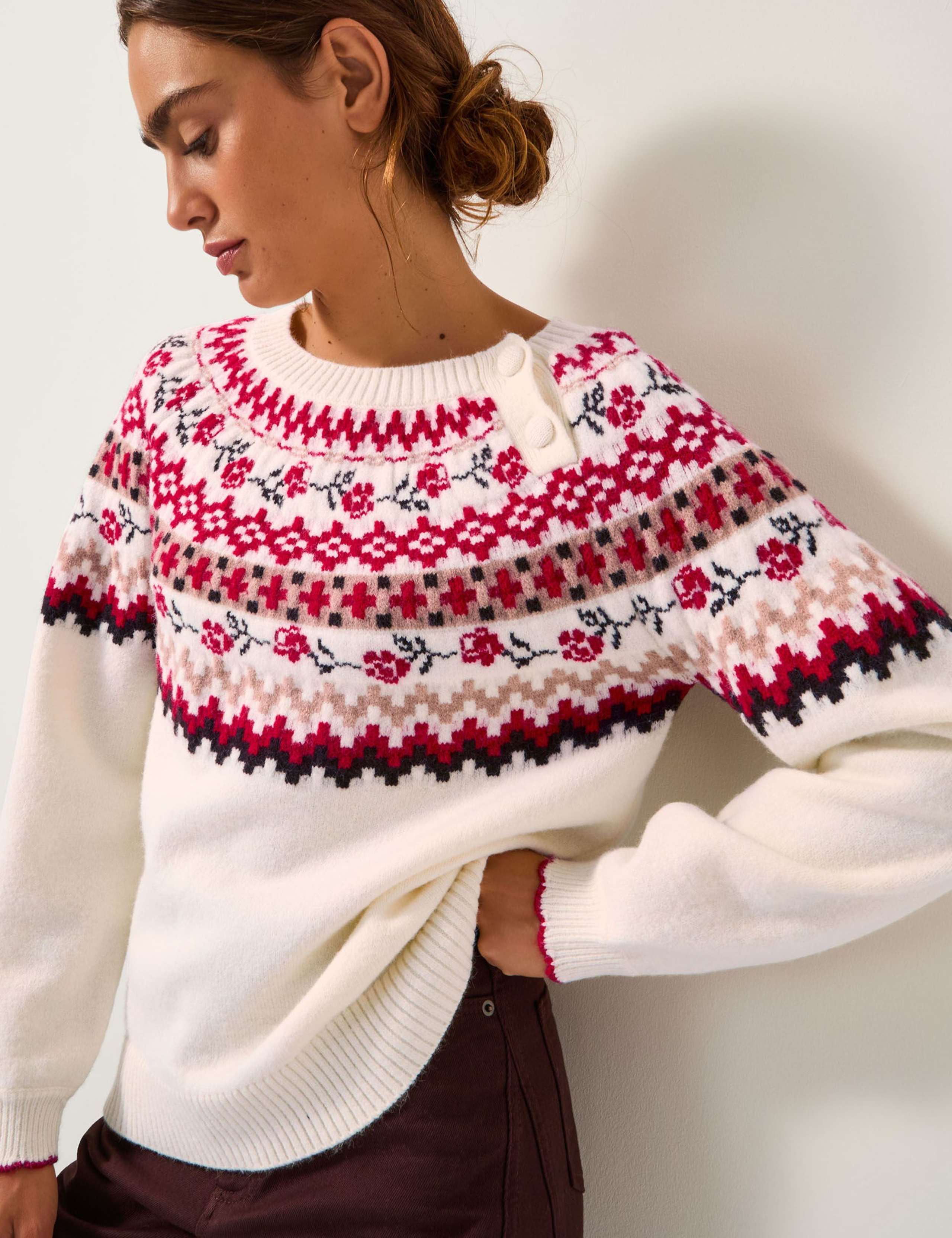 Fair Isle Crew Neck Jumper 1 of 5