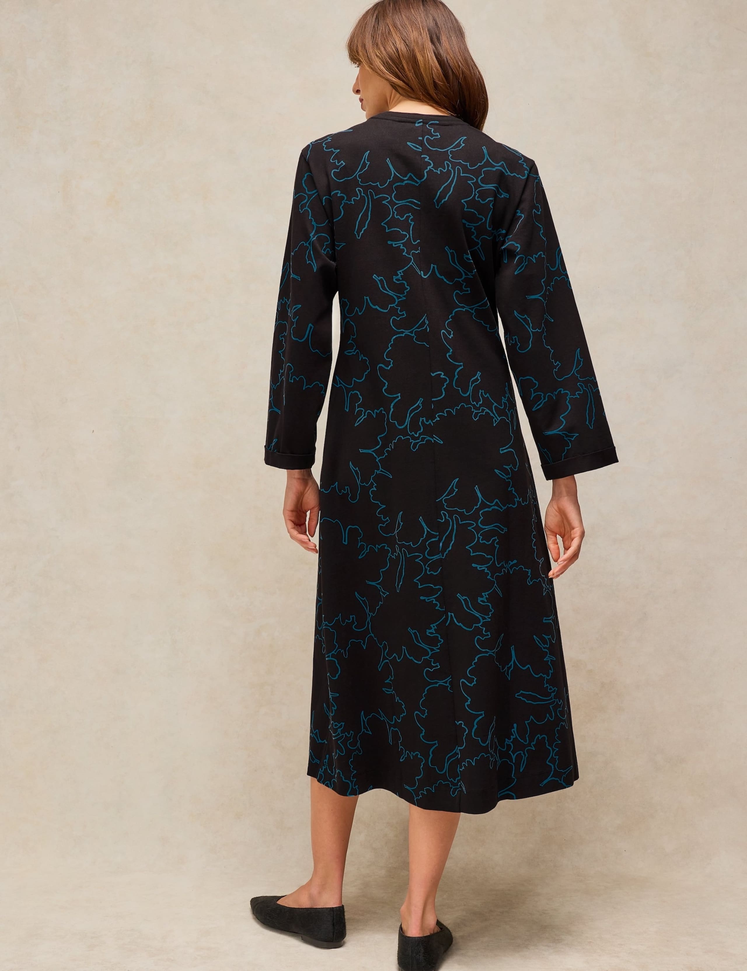 Gracie Pure Cotton Twist Front Midi Dress 3 of 6