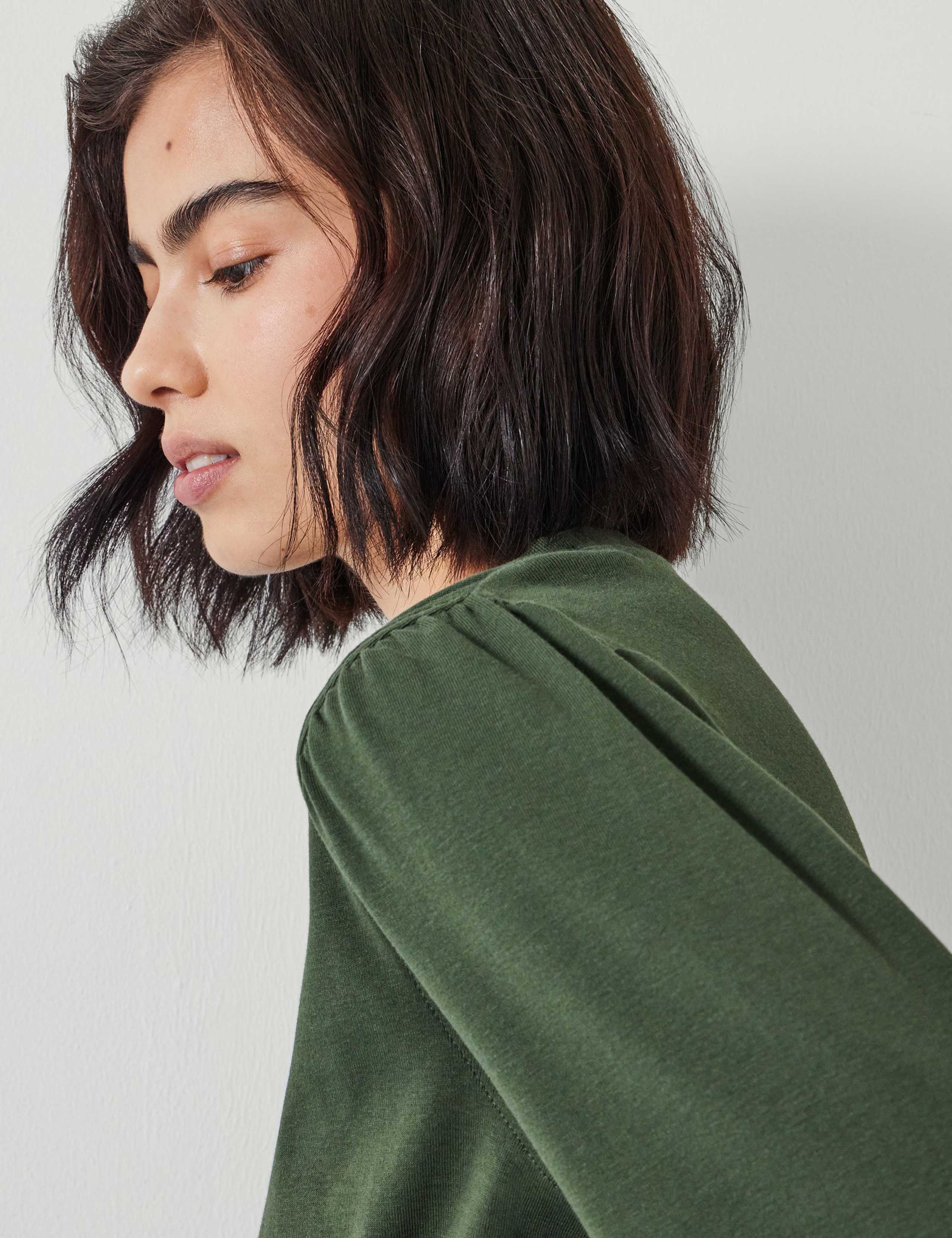 Jersey Puff Sleeve Sweatshirt 4 of 5