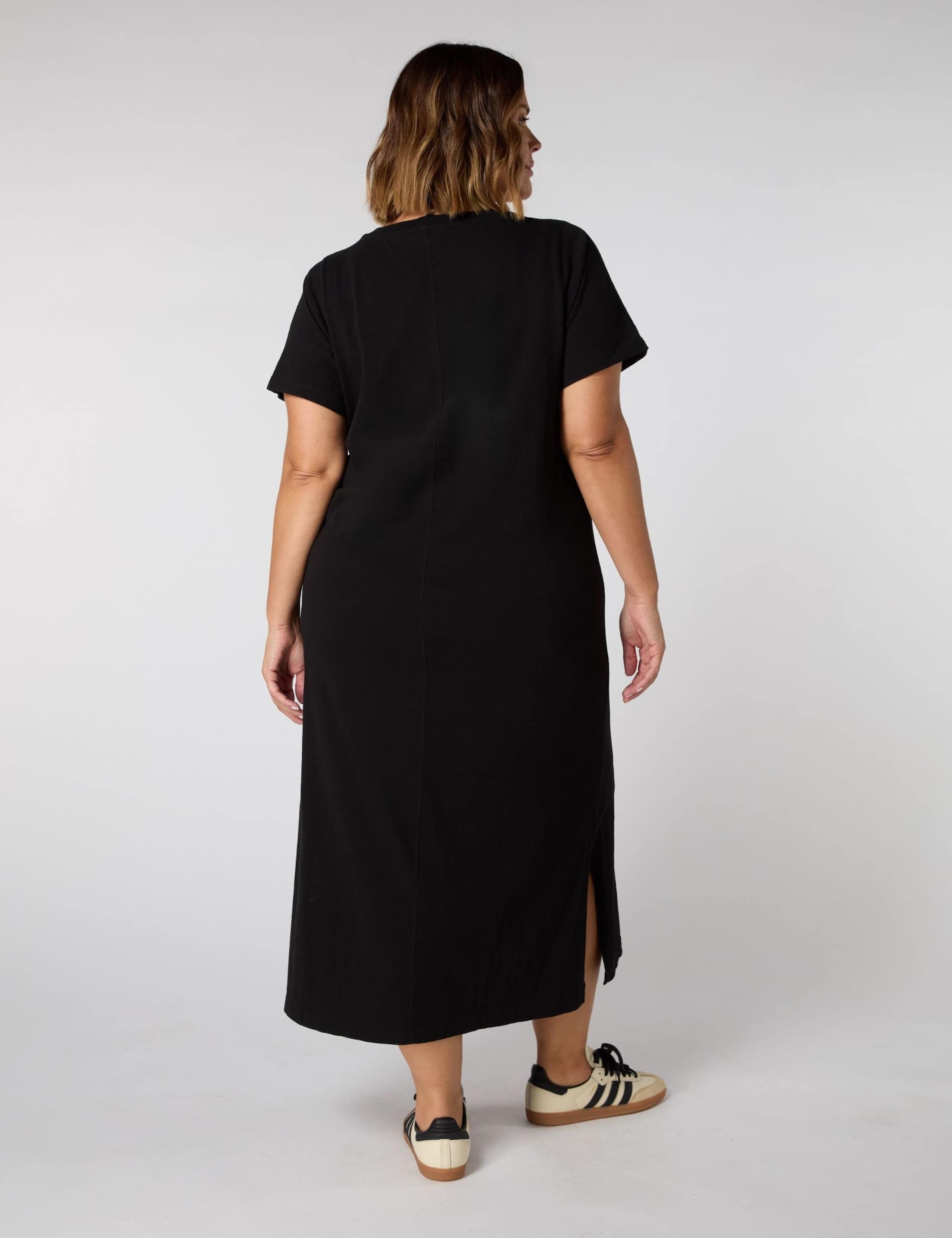 Pure Cotton V-Neck Midaxi T-Shirt Dress 2 of 3