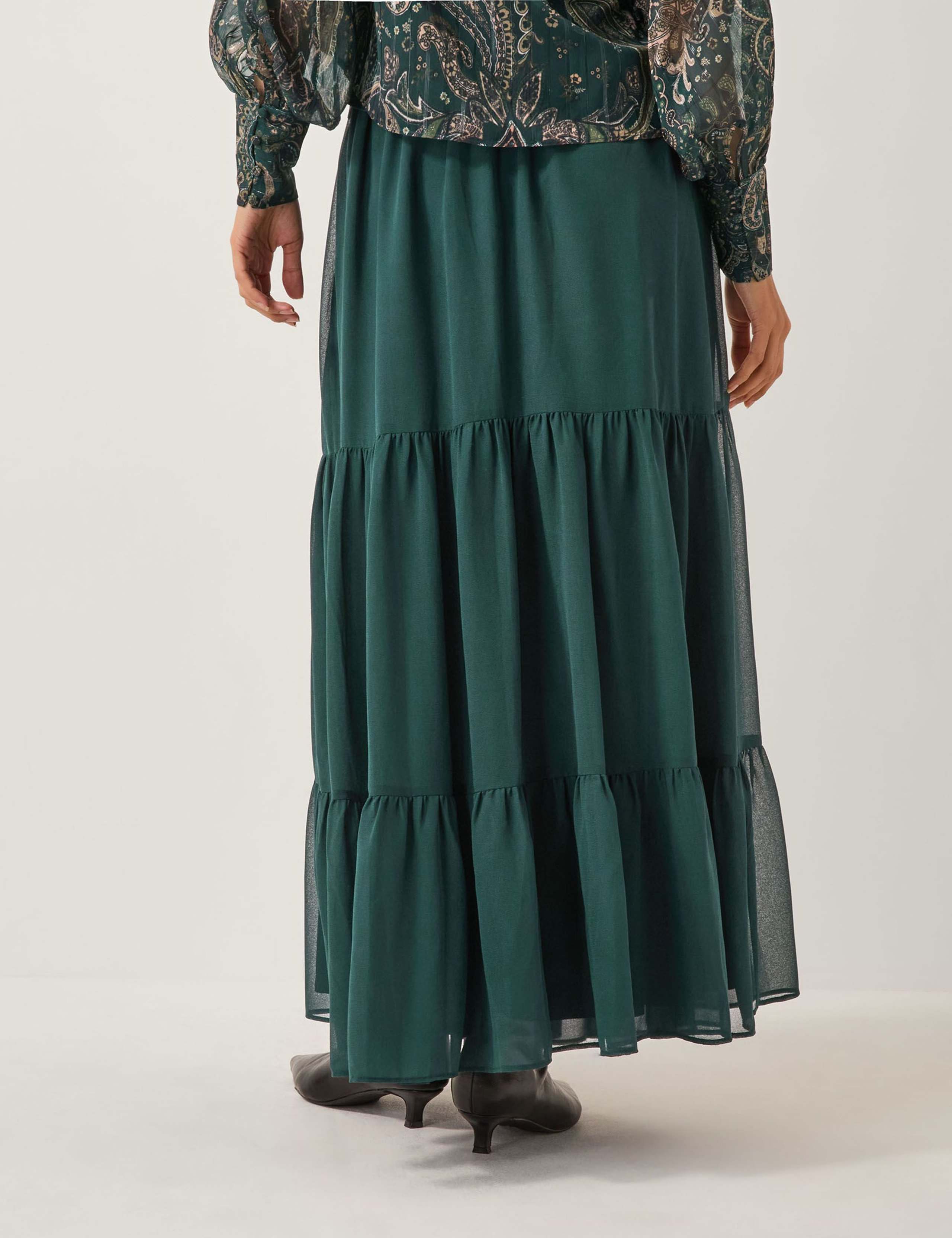 Chiffon Maxi Tiered Skirt 4 of 5