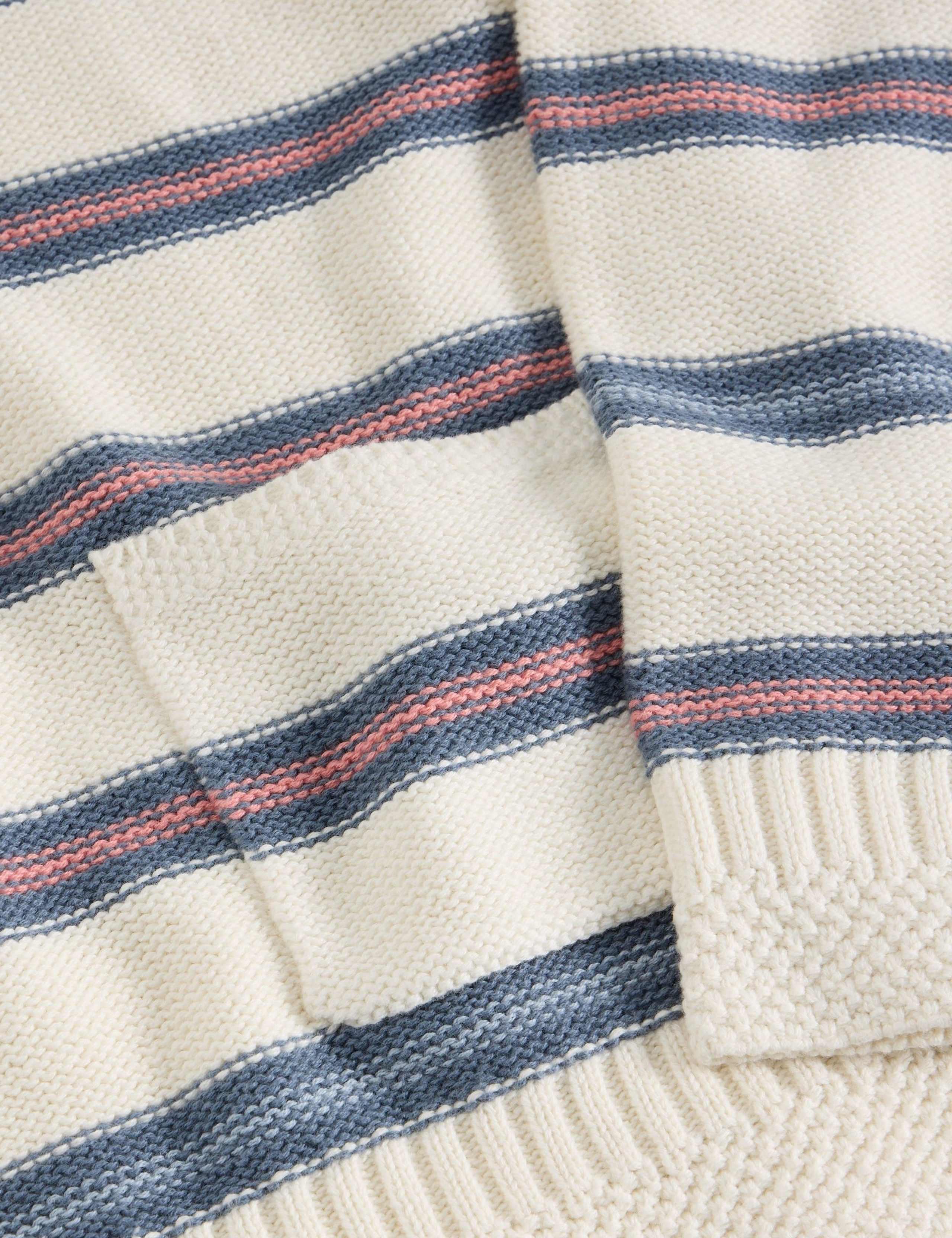 Pure Cotton Striped Round Neck Jumper 5 of 6