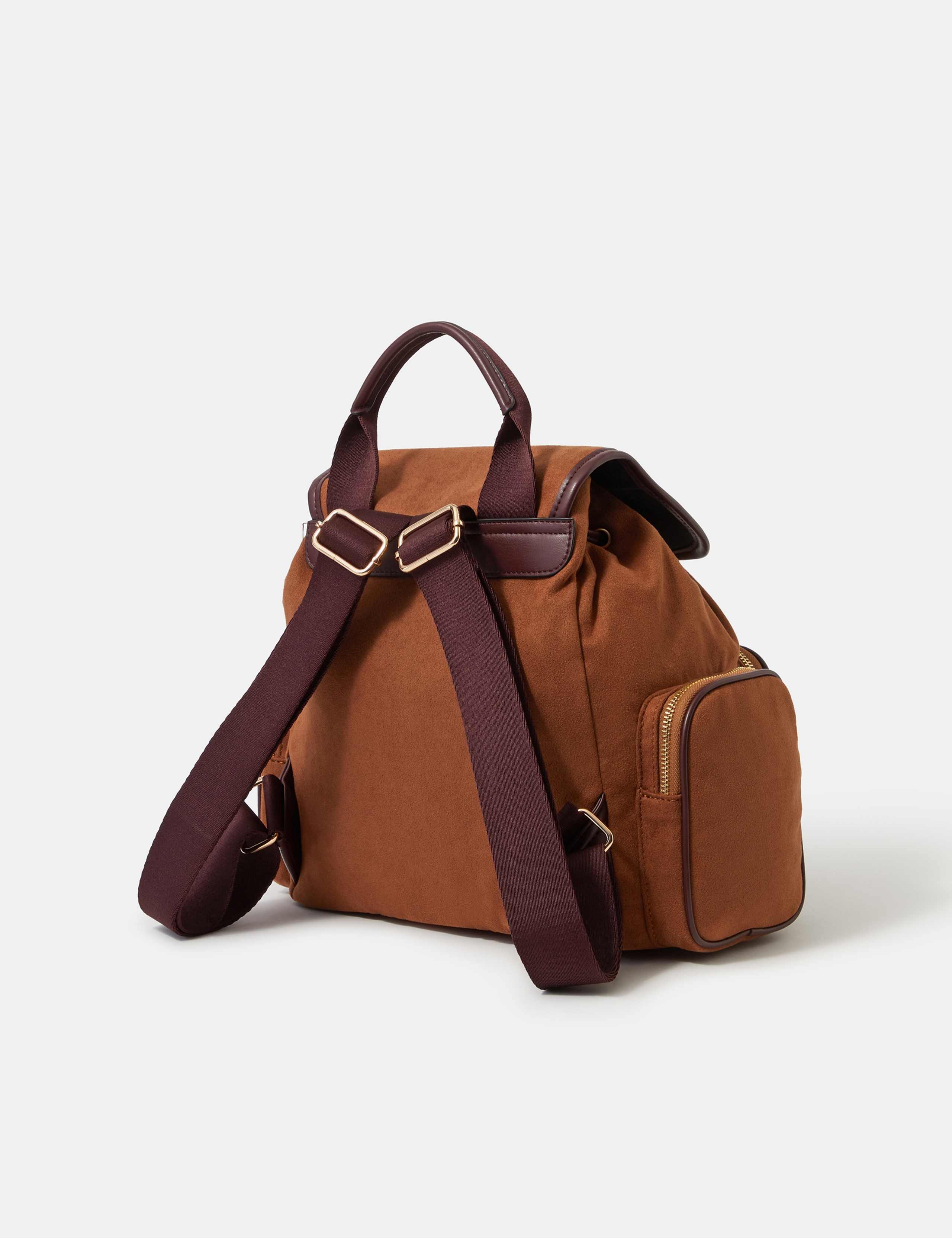 Faux Suede Backpack 2 of 4