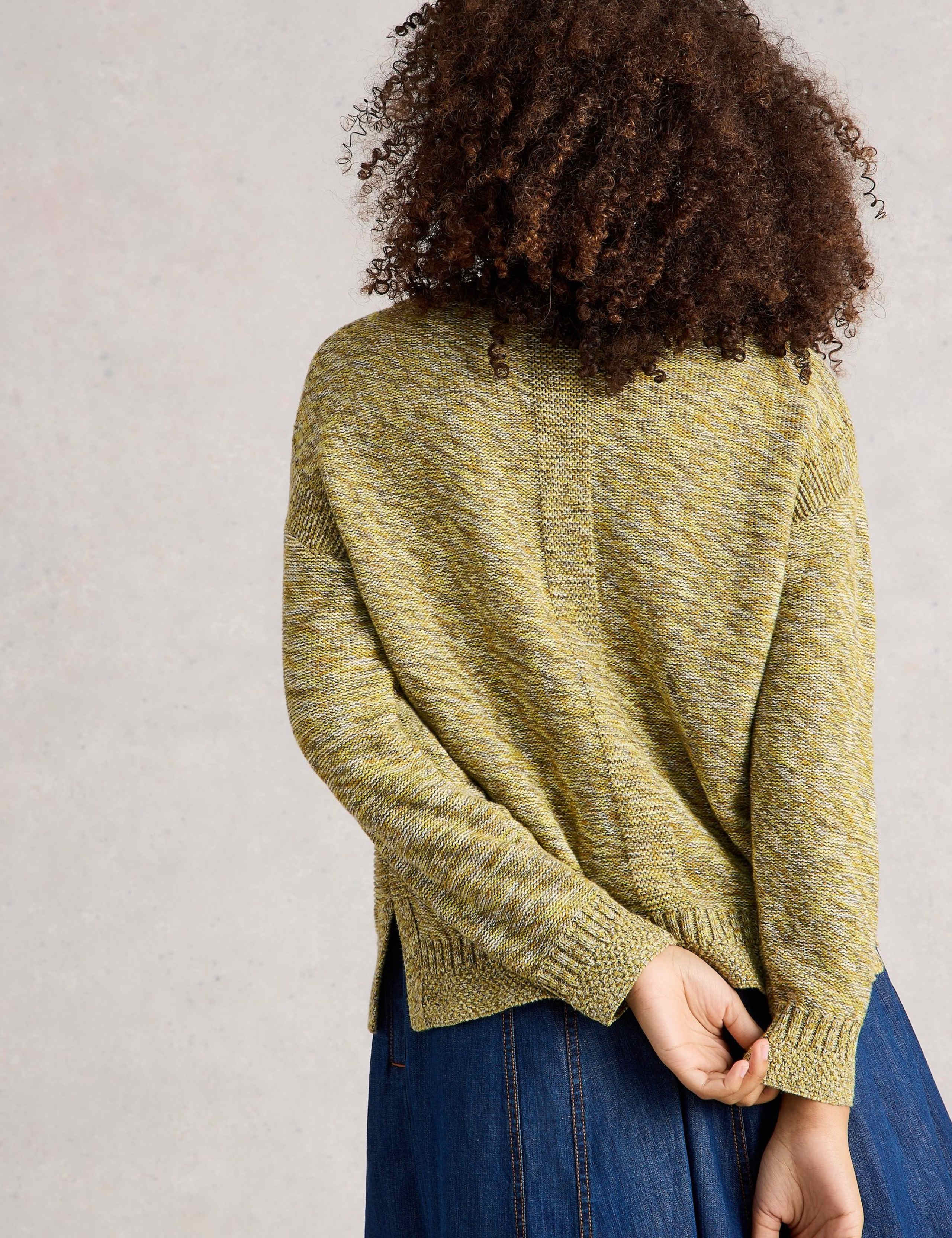 Pure Cotton Textured Crew Neck Jumper 5 of 6