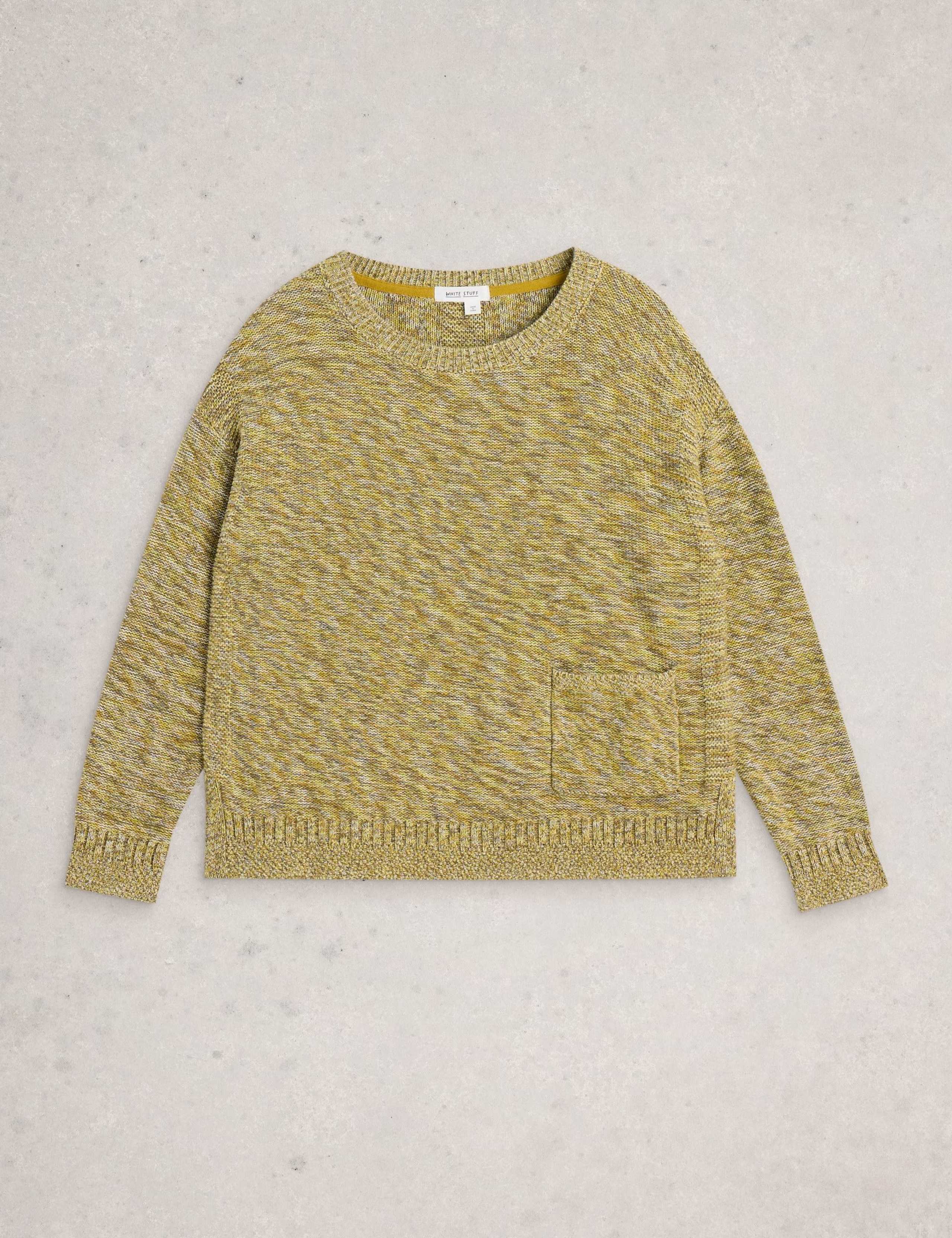 Pure Cotton Textured Crew Neck Jumper 2 of 6