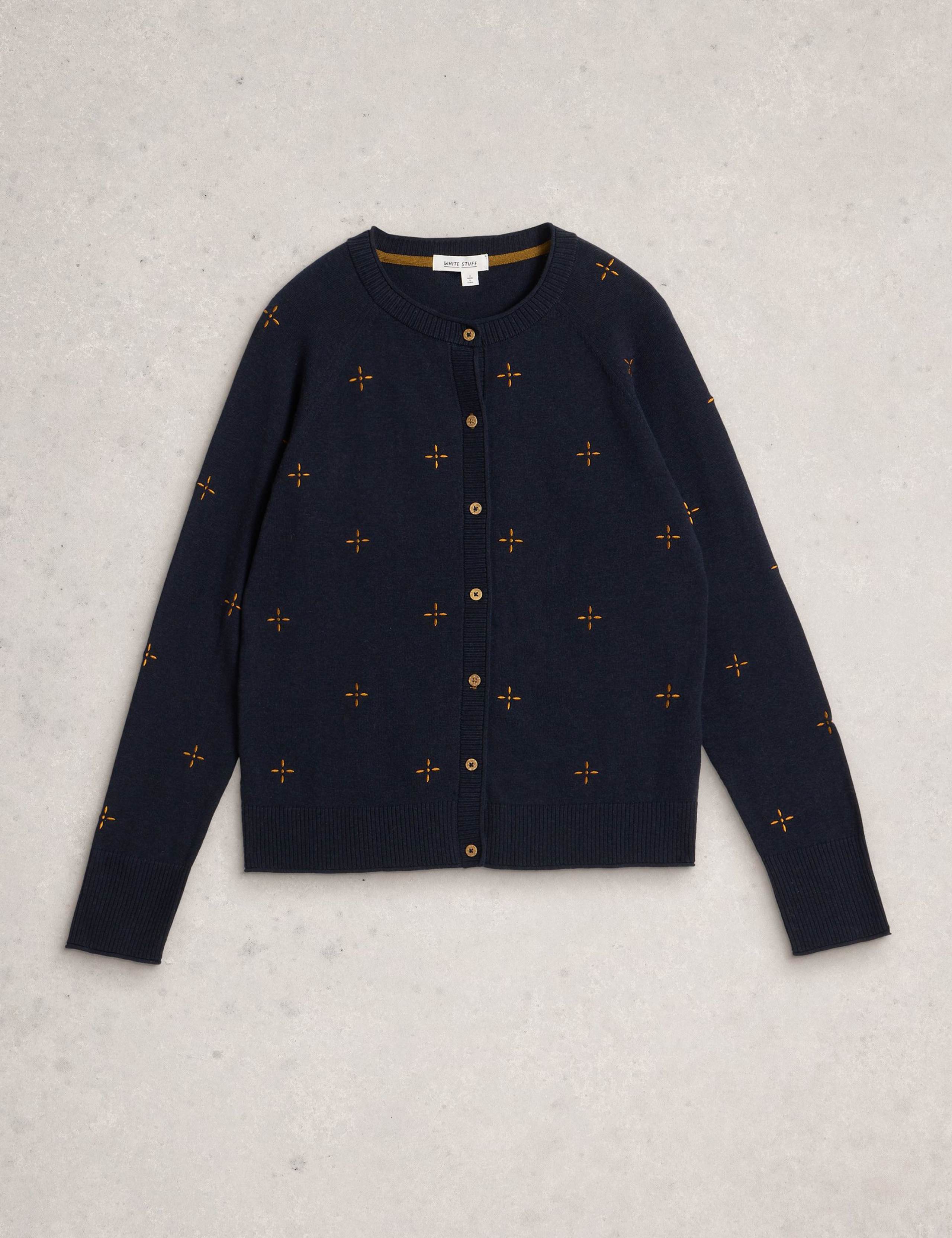 Pure Cotton Embroidered Cardigan 2 of 6