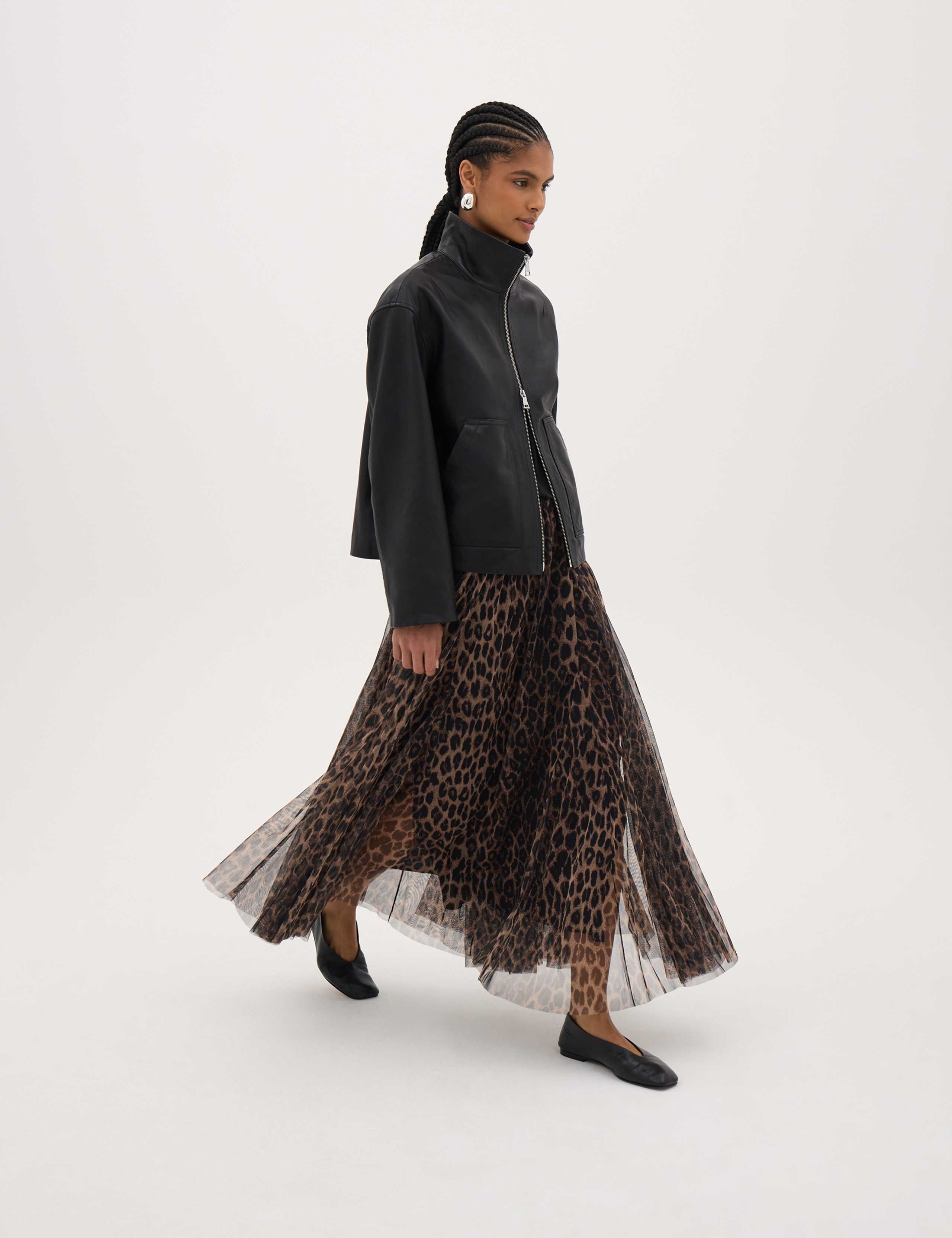 Animal Print A Line Maxi Skirt 5 of 6