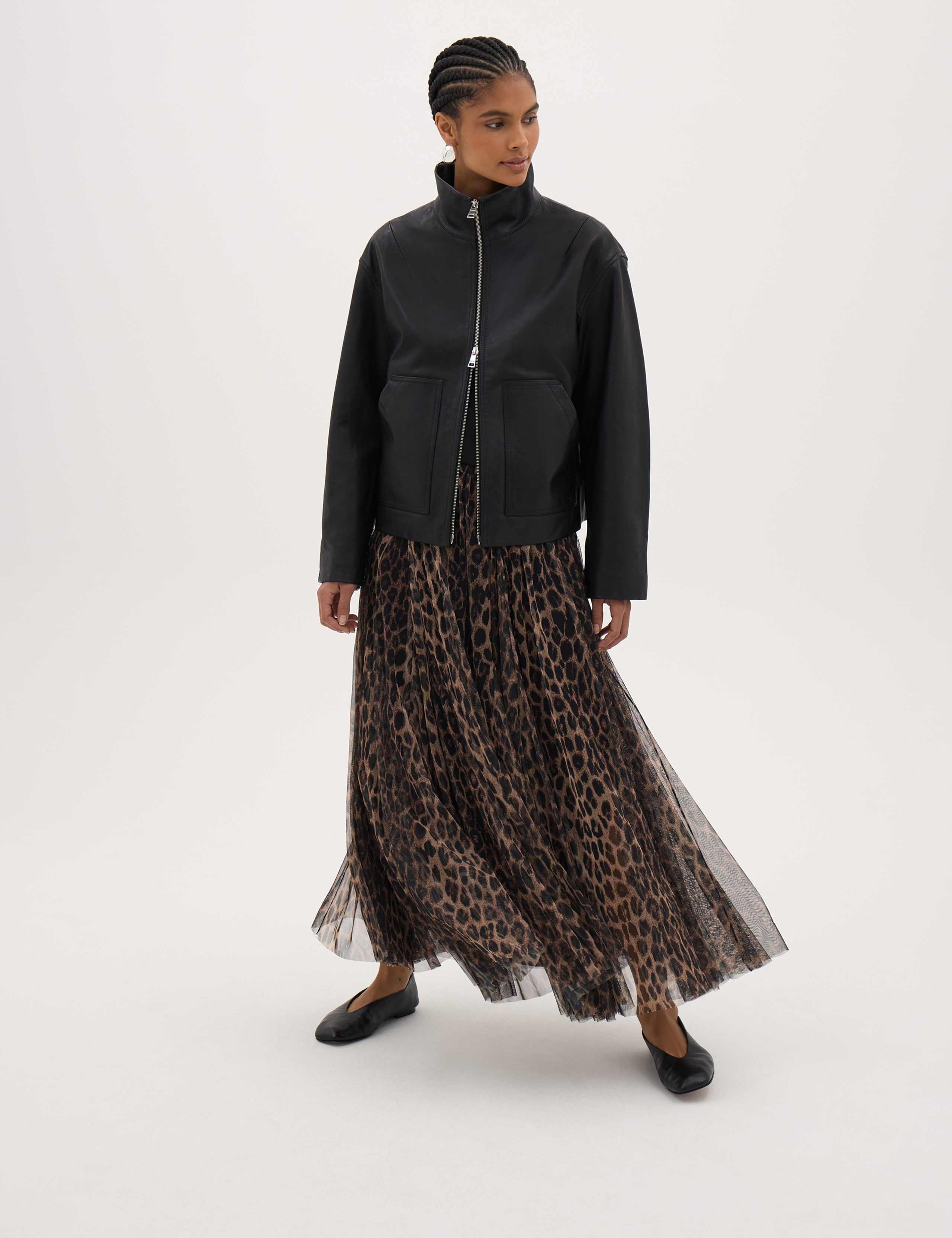 Animal Print A Line Maxi Skirt 6 of 6