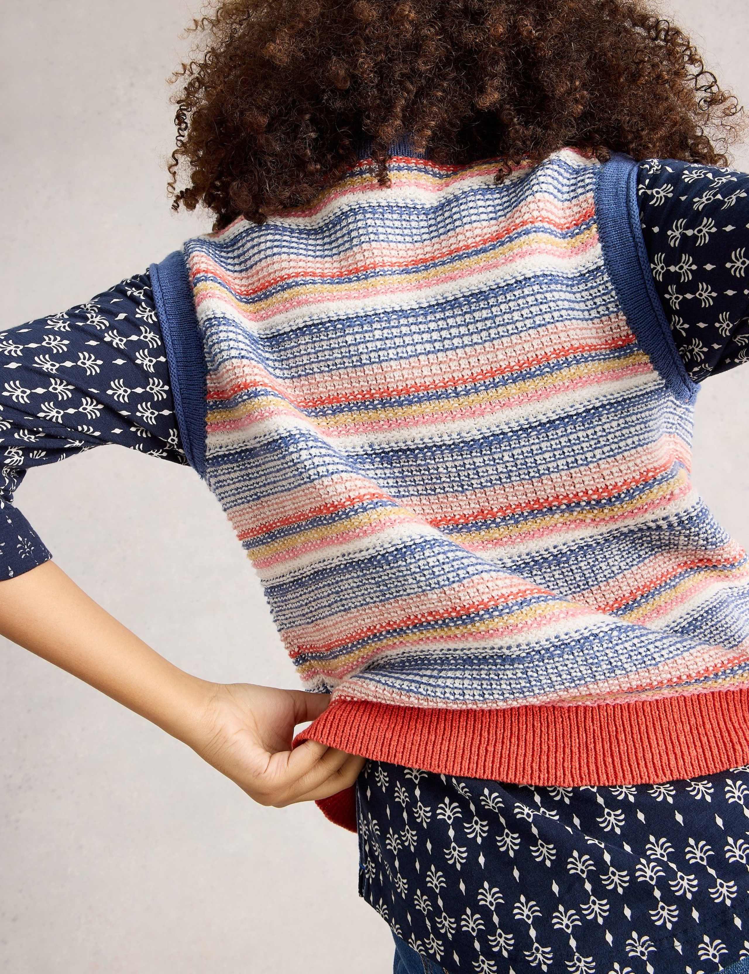 Pure Cotton Knitted Striped Tank Top 4 of 6