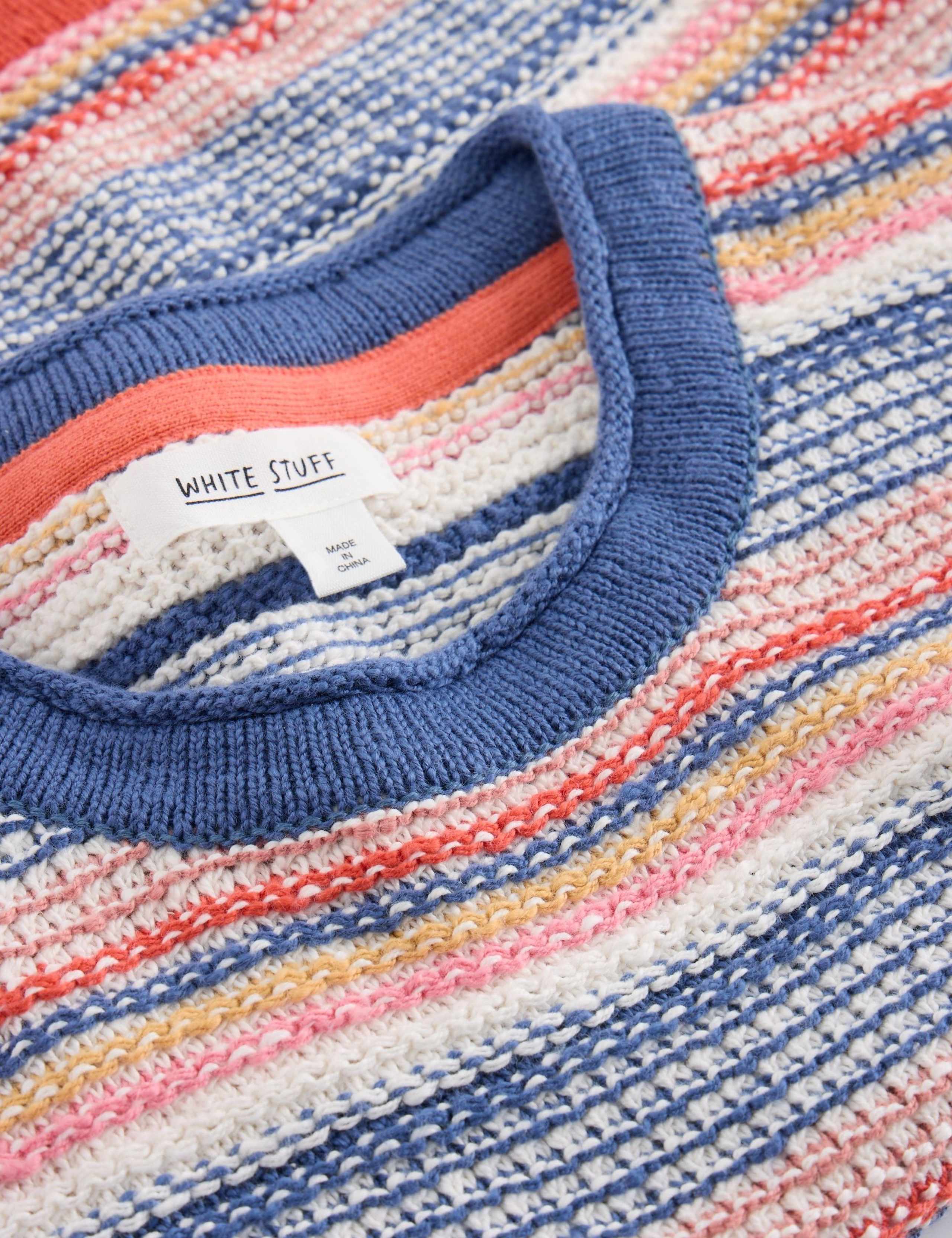 Pure Cotton Knitted Striped Tank Top 5 of 6