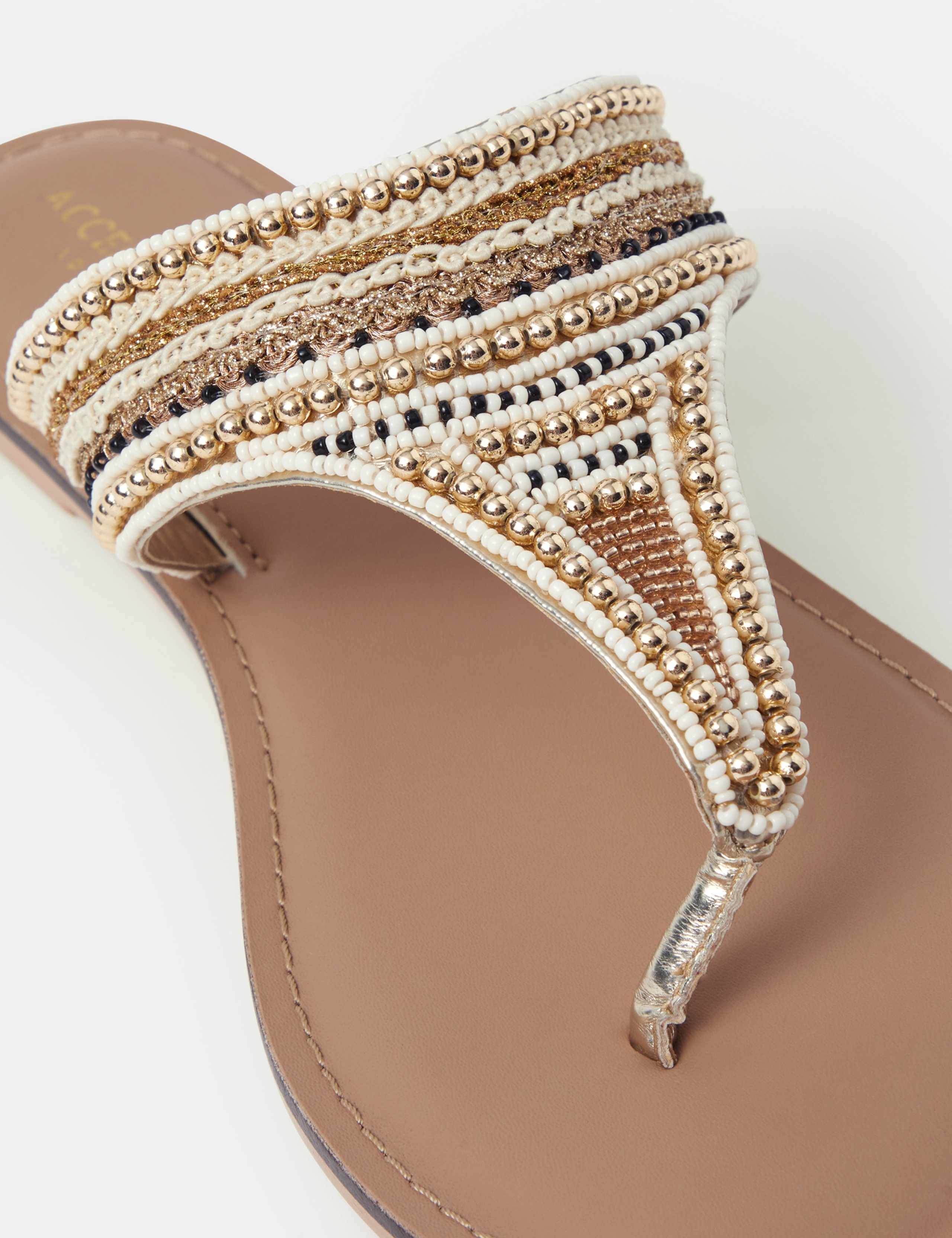 Bead Embellished Flip Flops 3 of 3