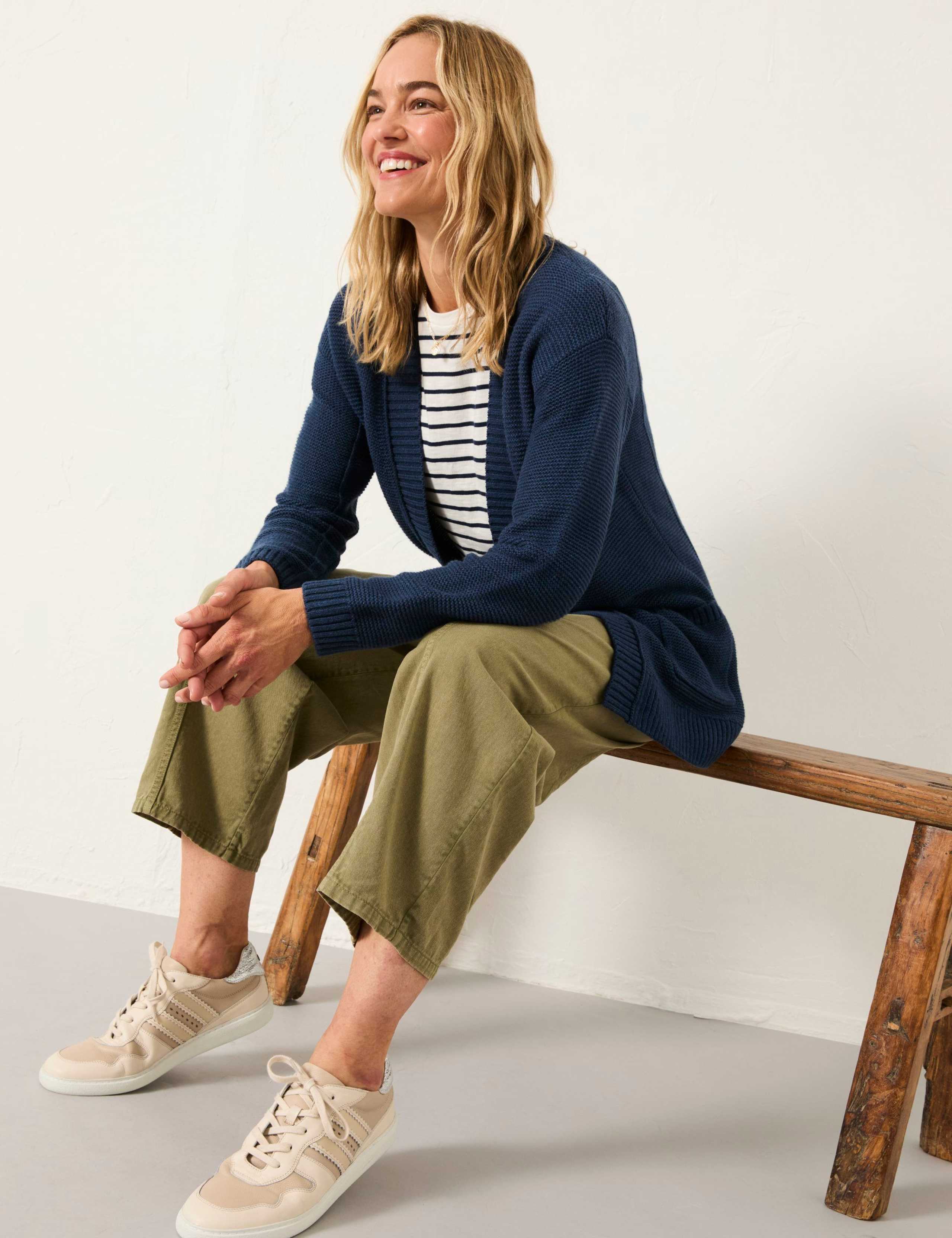 Textured Edge to Edge Longline Cardigan 3 of 6