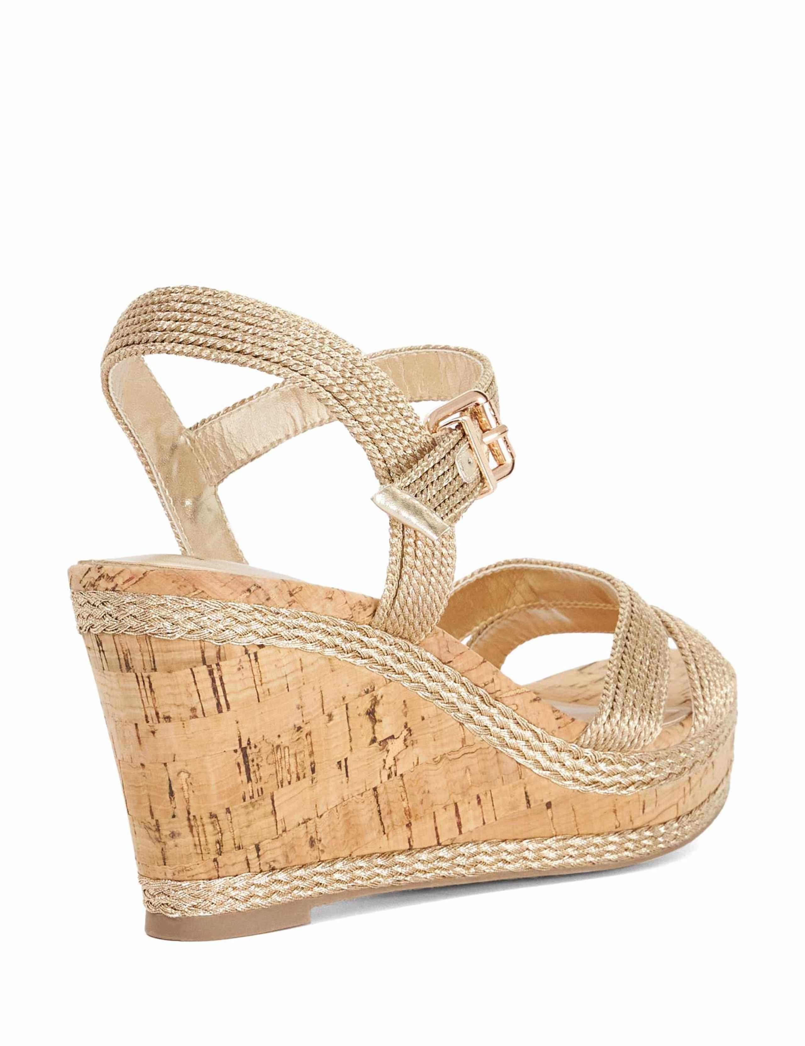 Wide Fit Buckle Wedge Sandals 4 of 5