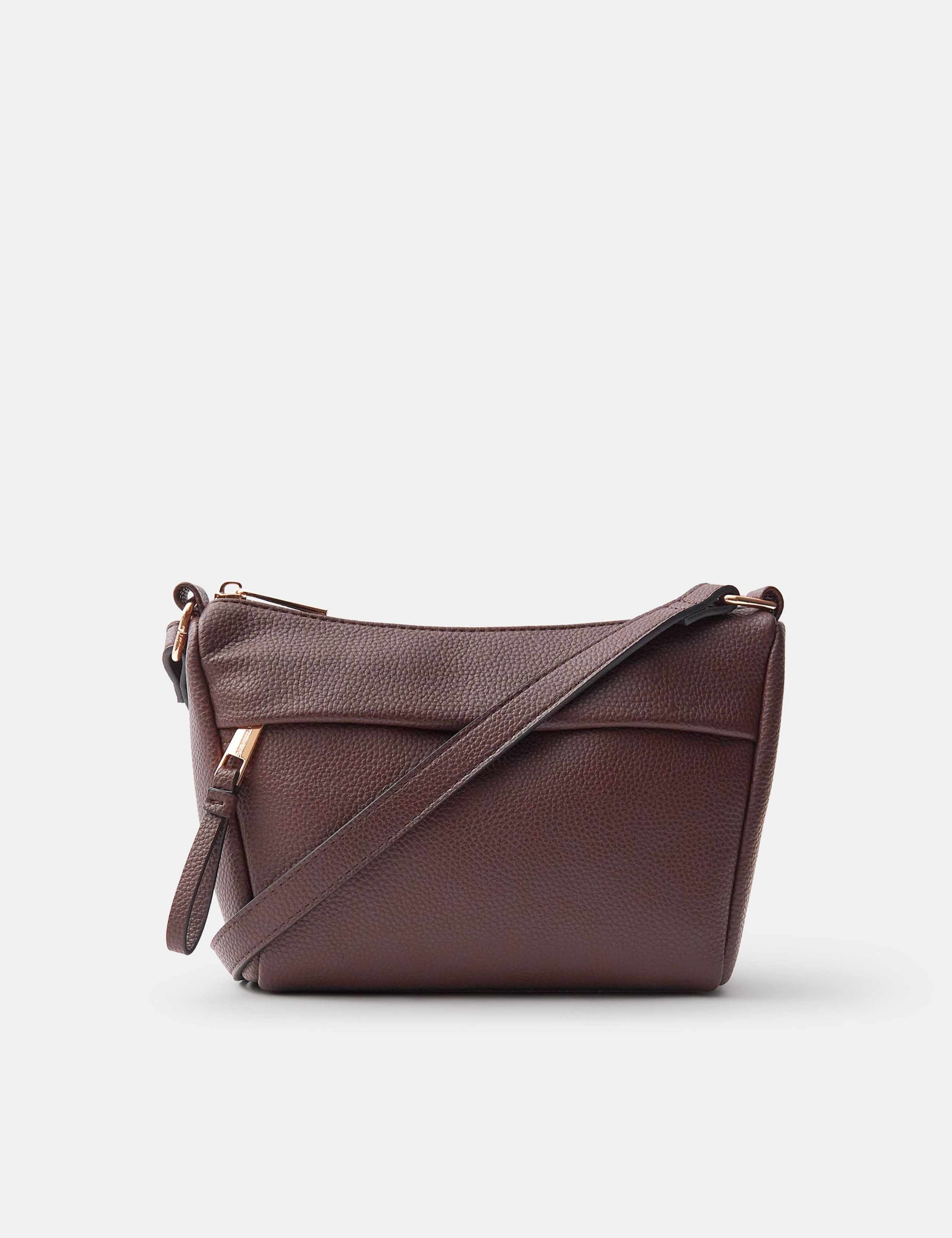Faux Leather Cross Body Bag 3 of 5