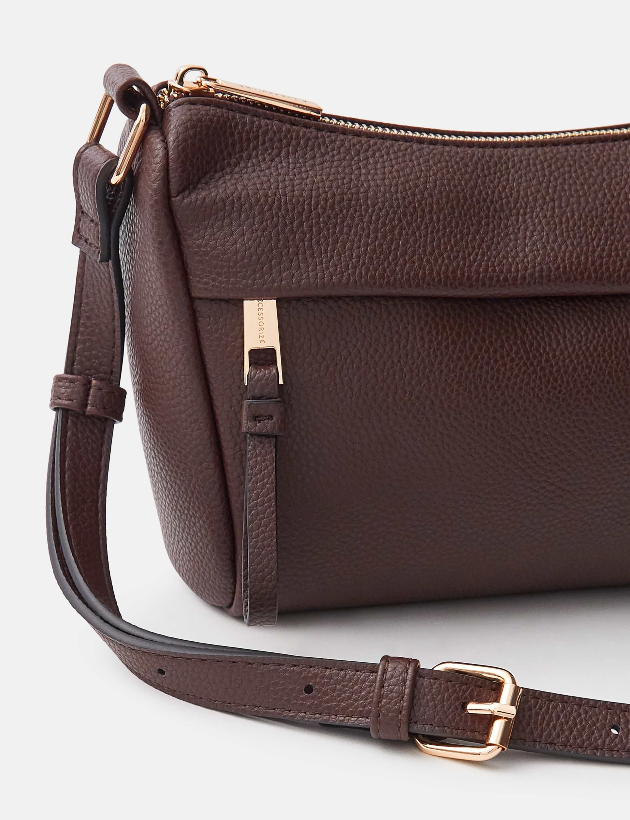 Faux Leather Cross Body Bag 4 of 5