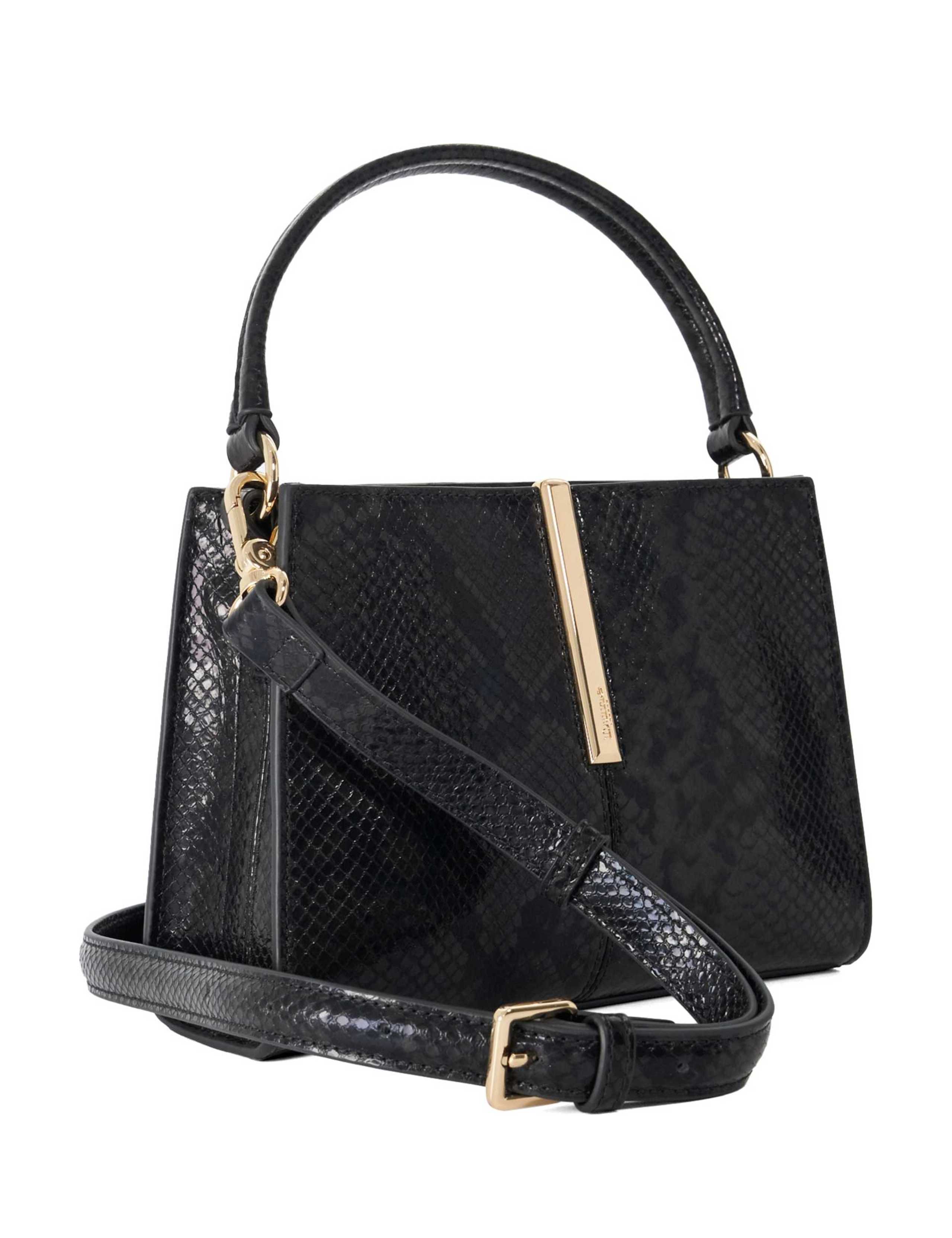 Leather Snakeskin Print Tote Bag 5 of 5
