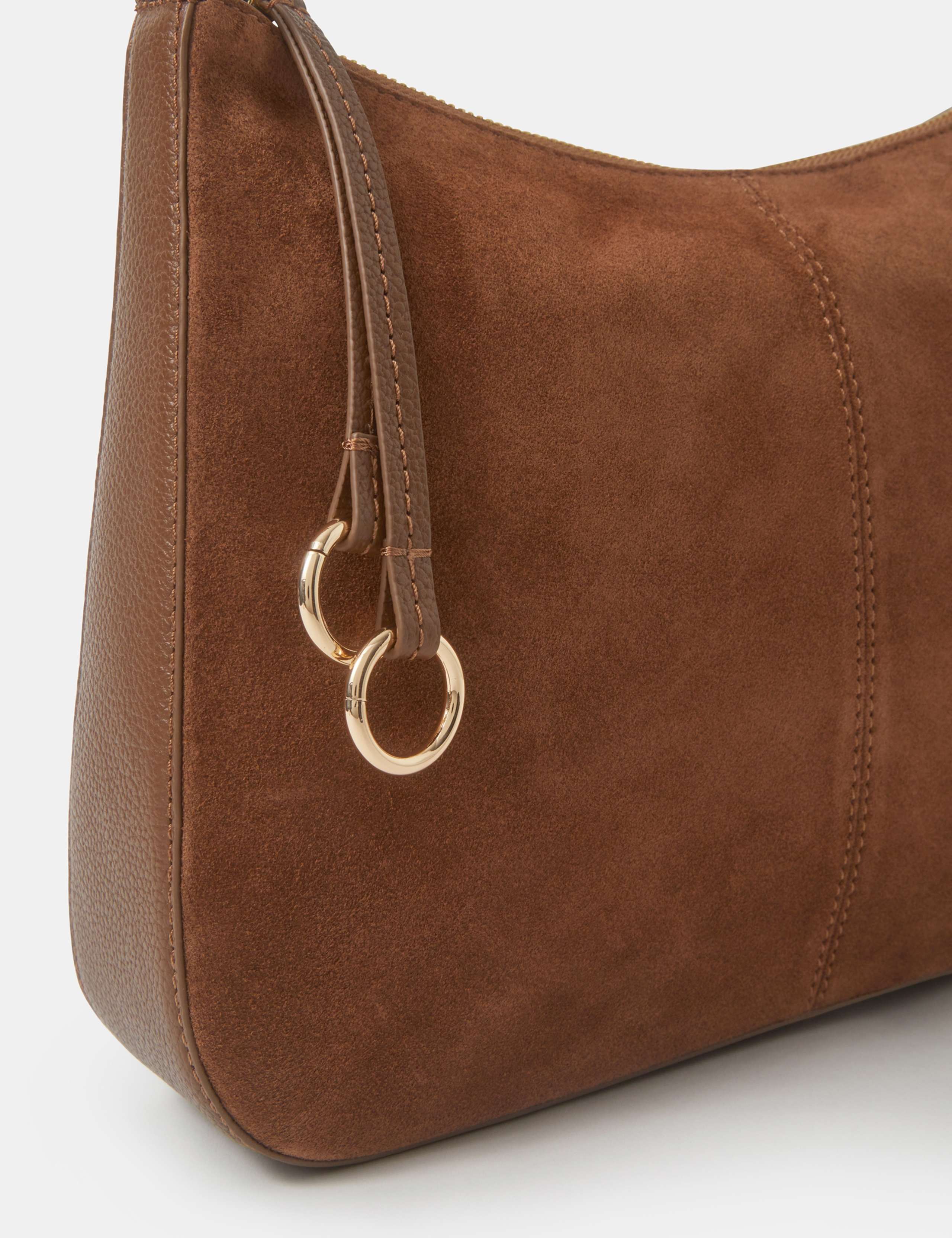 Suede Cross Body Bag 3 of 4