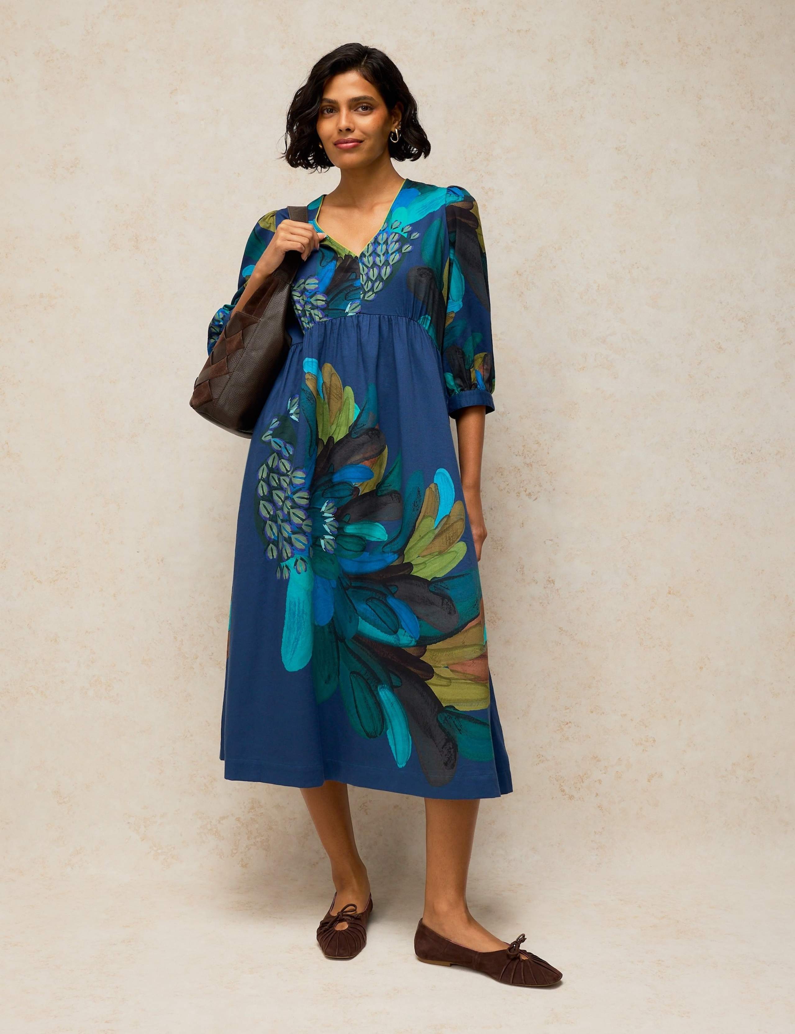 Lucy V-Neck Midi Dress 1 of 6
