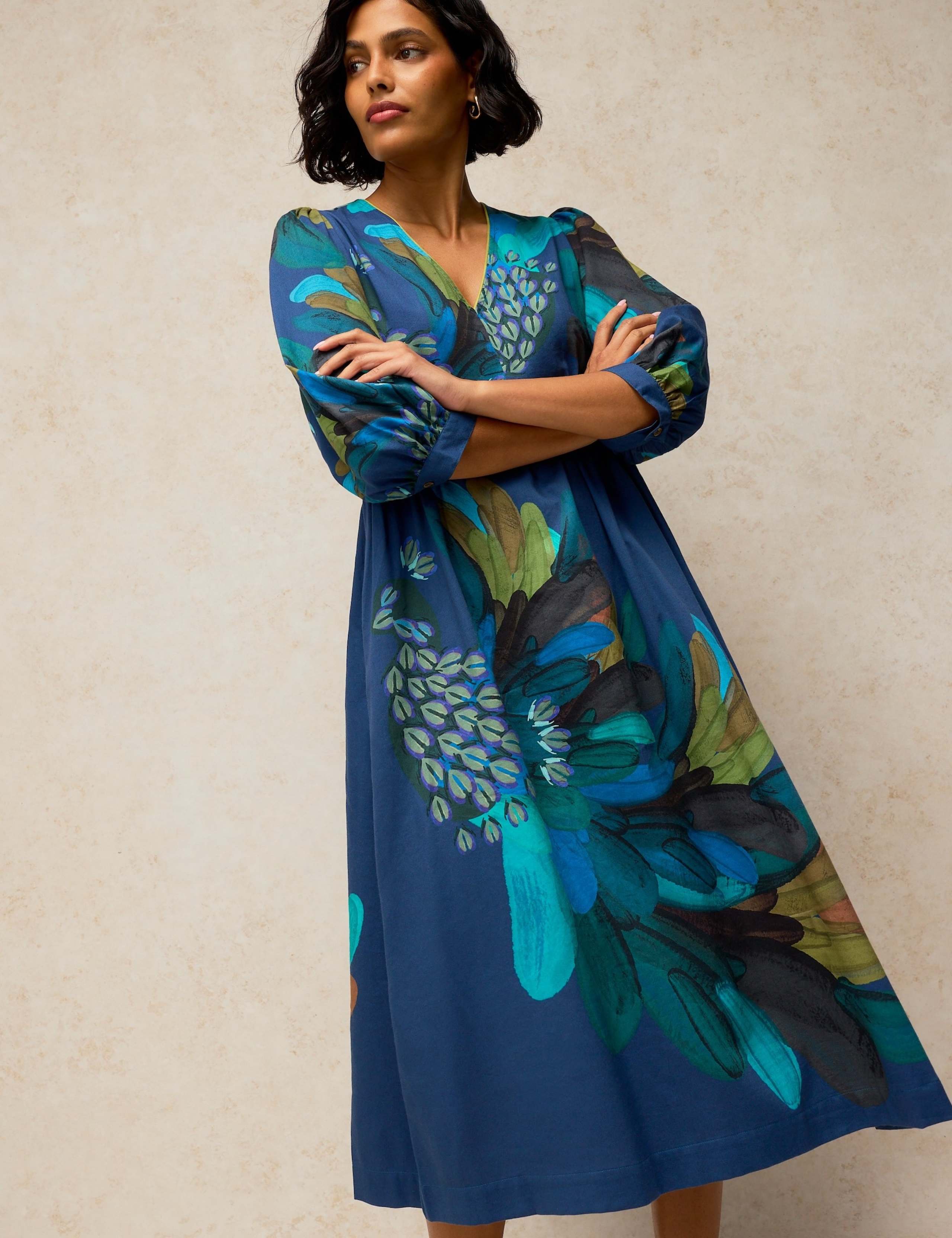 Lucy V-Neck Midi Dress 4 of 6