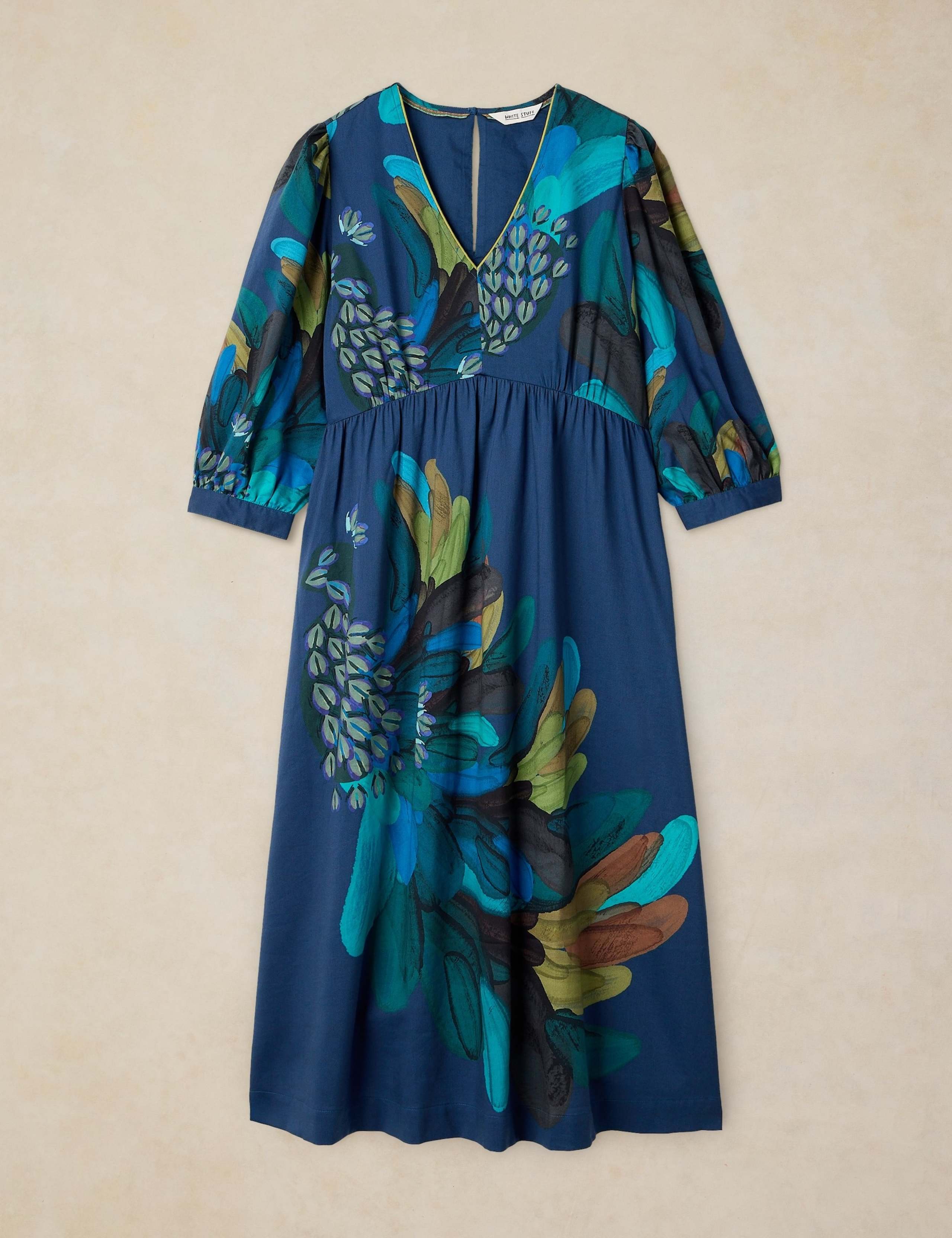 Lucy V-Neck Midi Dress 2 of 6