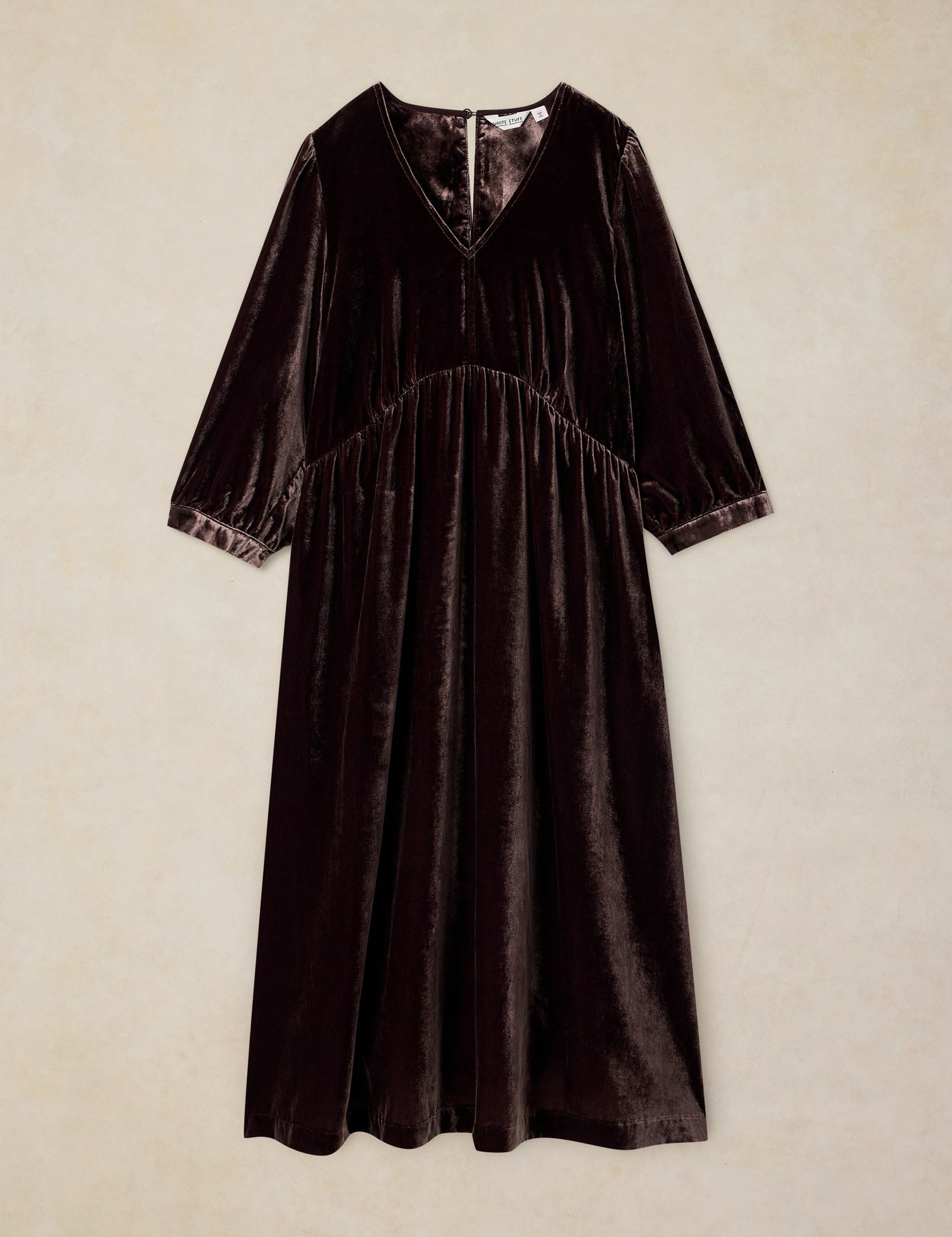Velvet Fit And Flare Dress 2 of 6