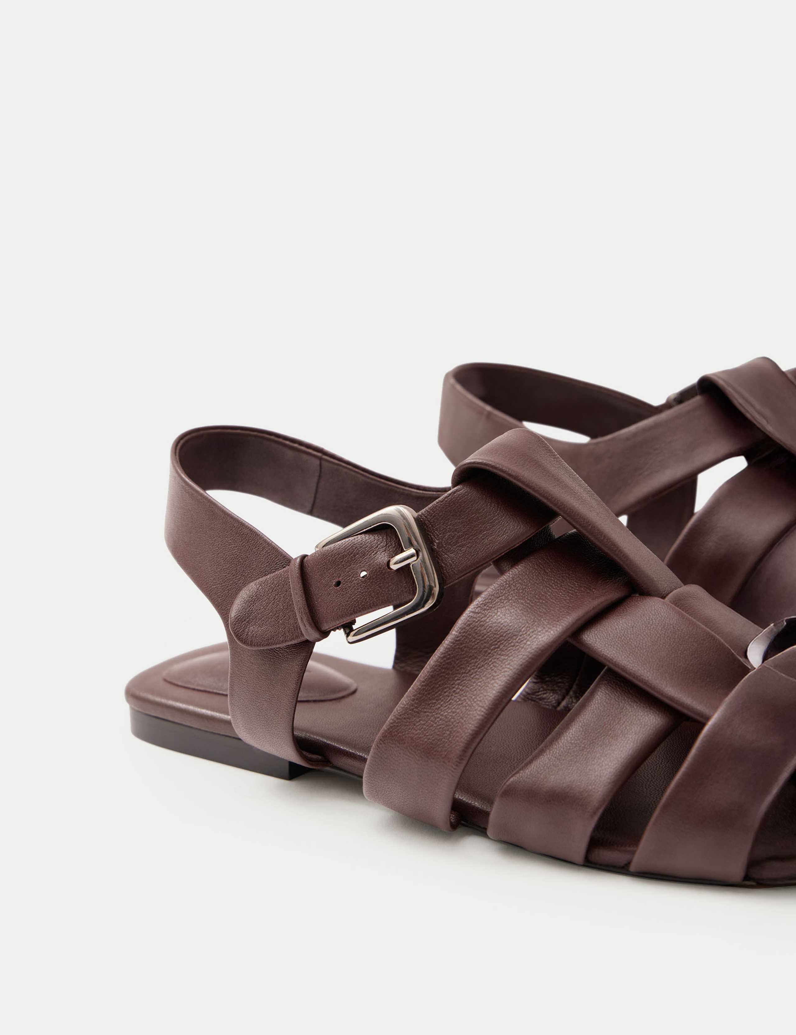 Leather Ankle Strap Fisherman Sandals 4 of 5