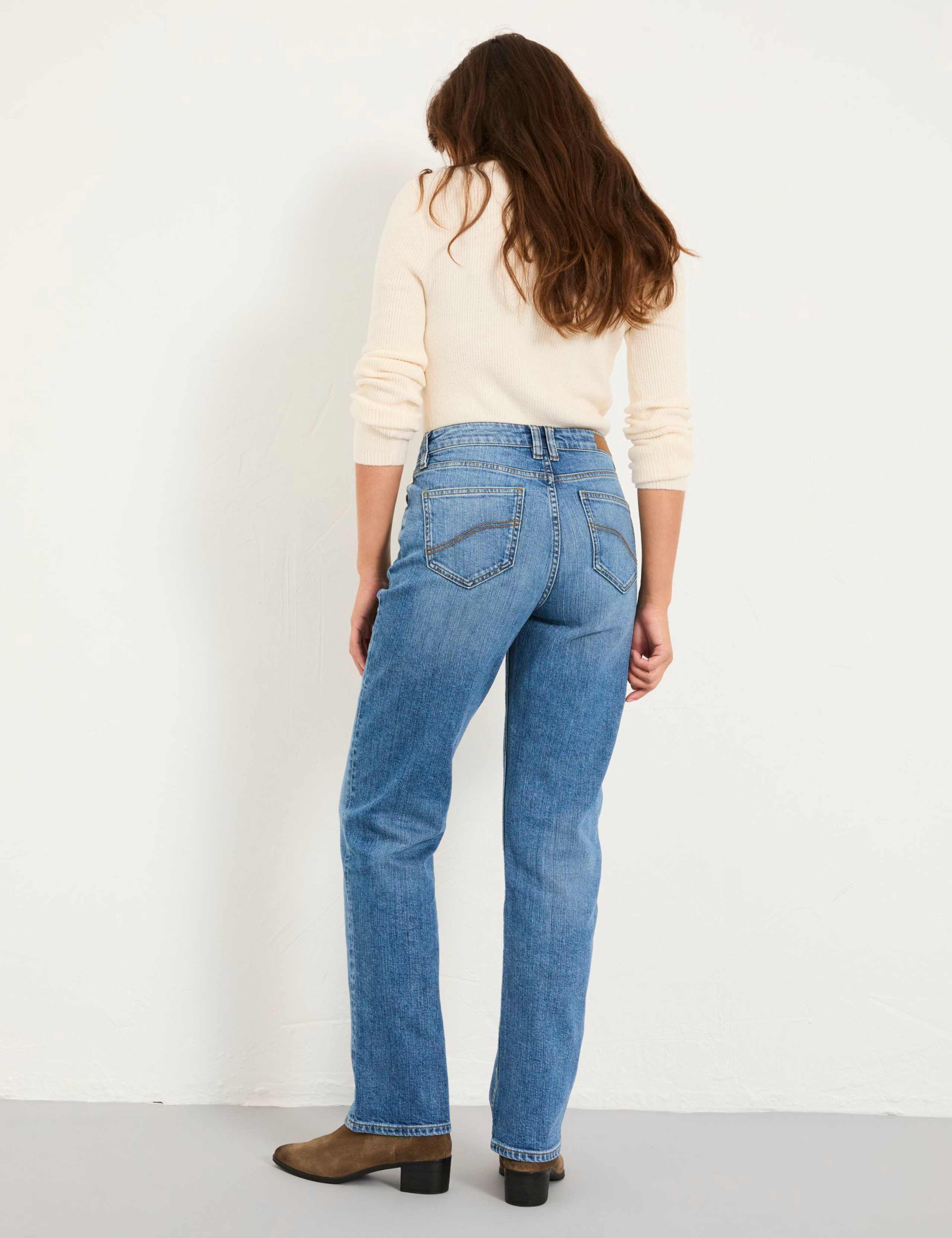 Mid Rise Straight Leg Jeans 5 of 7
