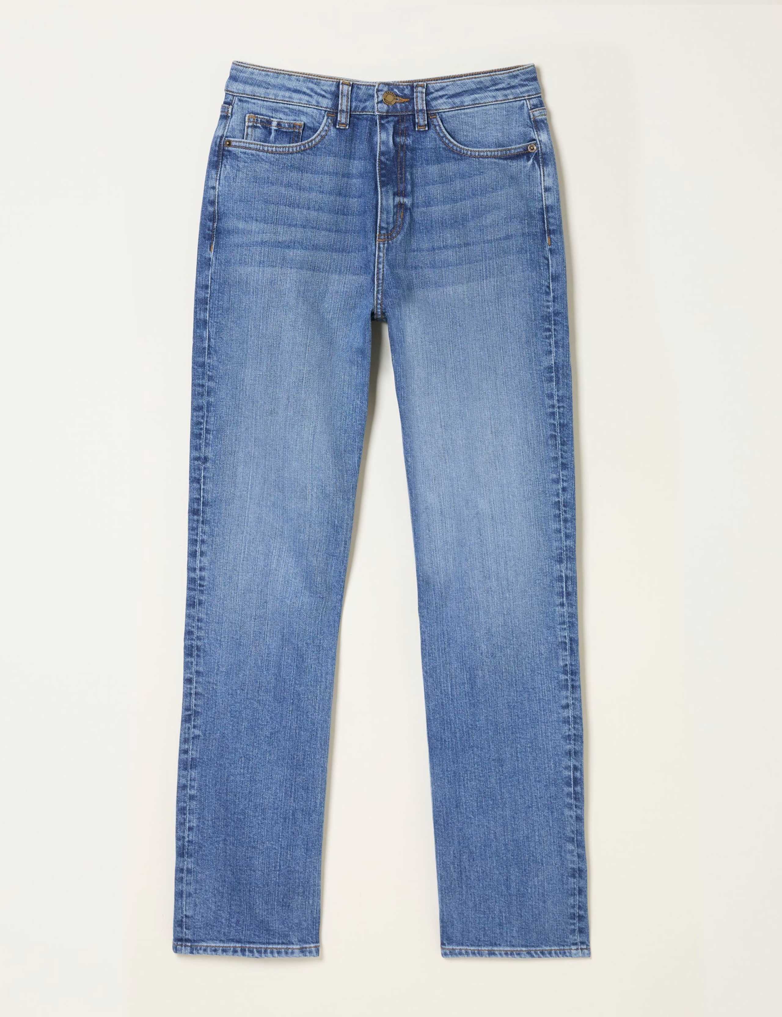 Mid Rise Straight Leg Jeans 2 of 7