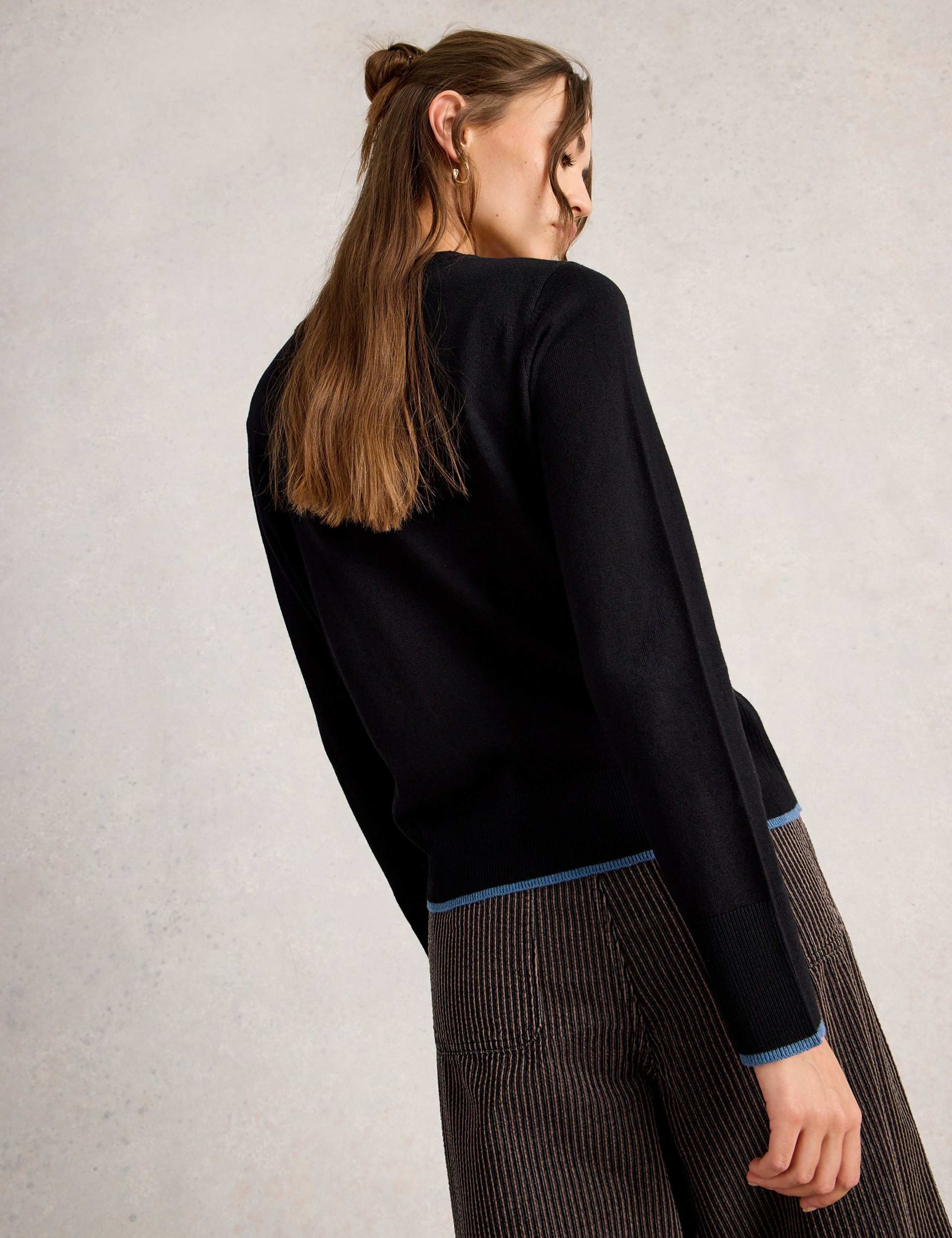 Merino Wool Blend Tipped Detail Jumper 4 of 6