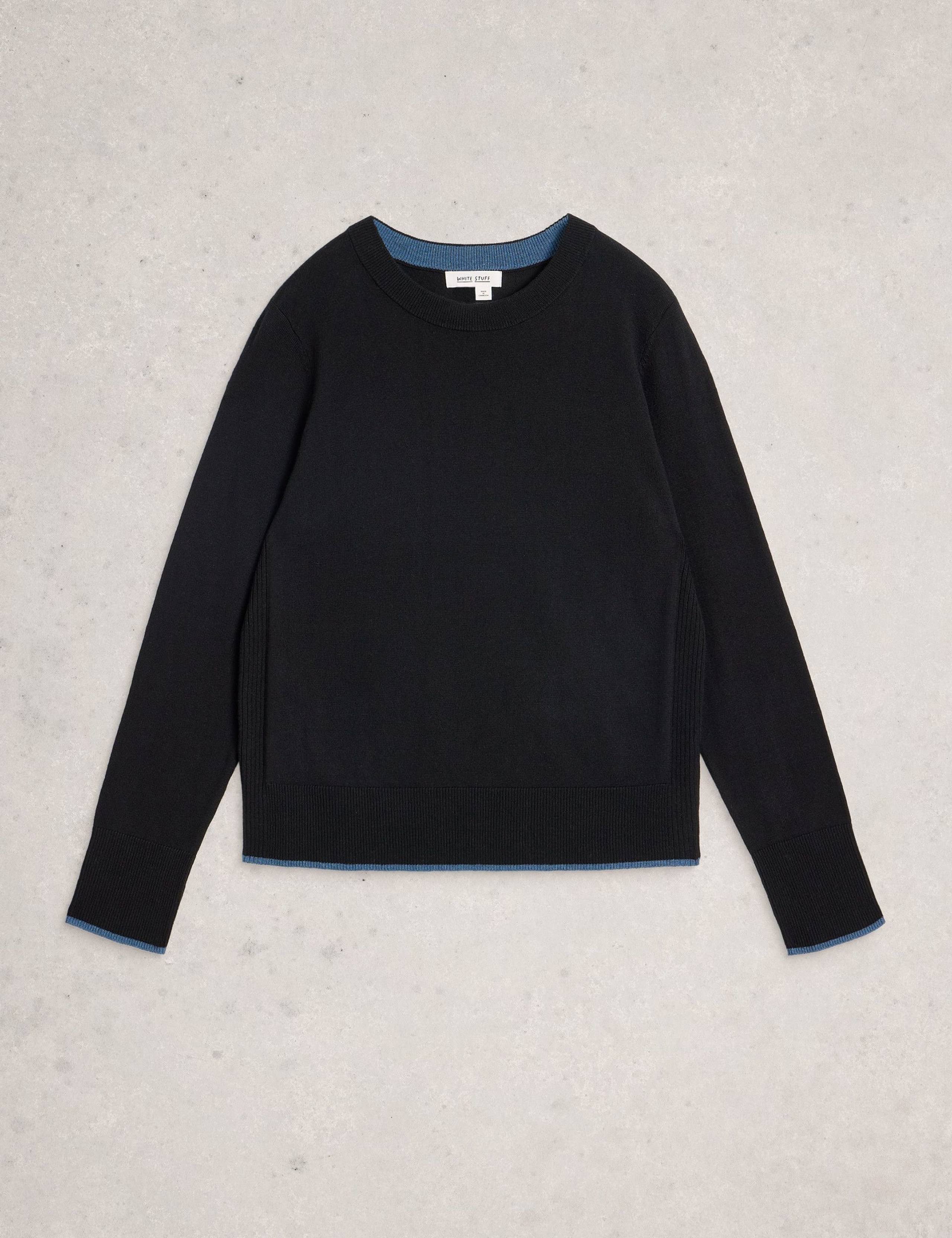 Merino Wool Blend Tipped Detail Jumper 2 of 6