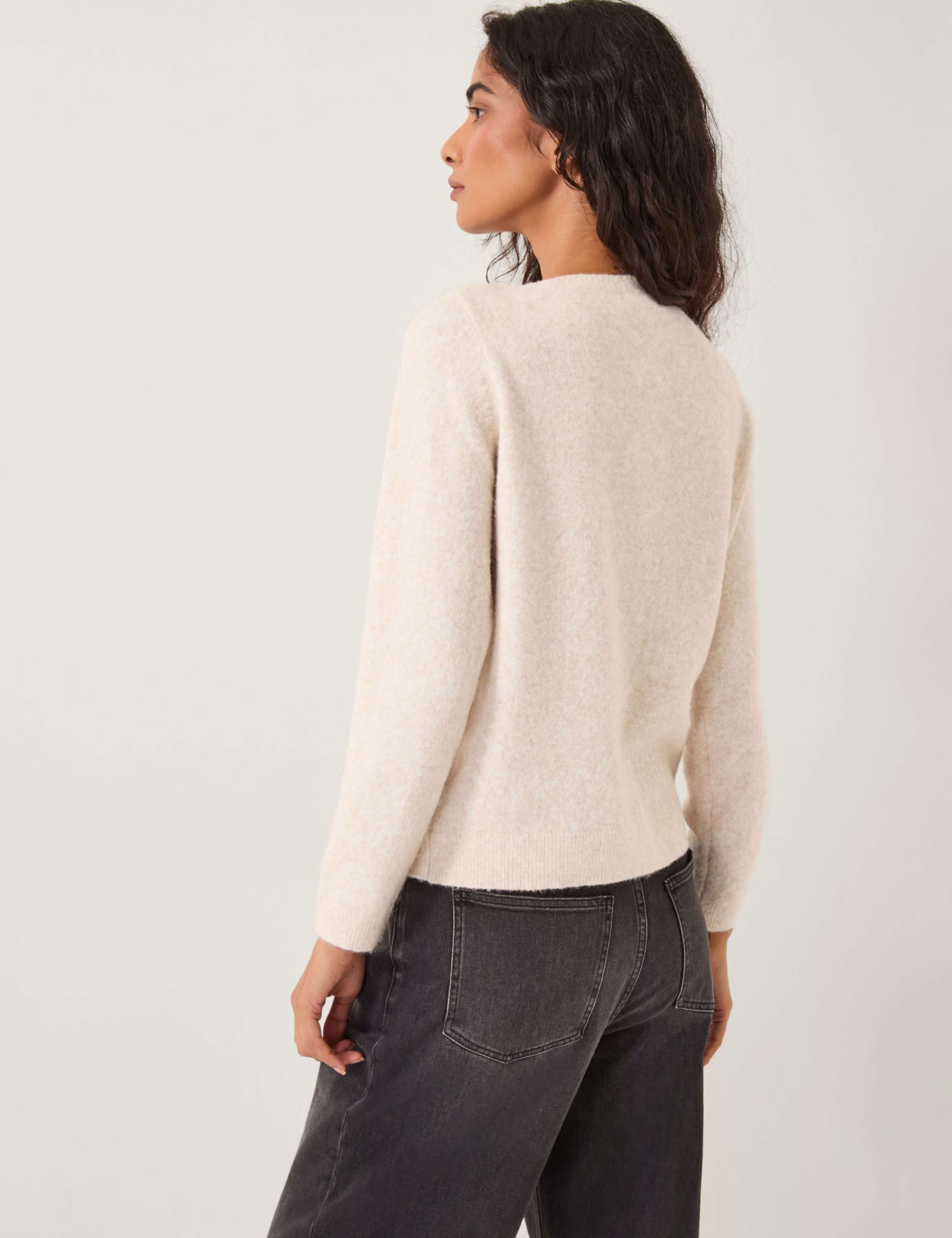 Embellished Bow Crew Neck Cardigan 3 of 5