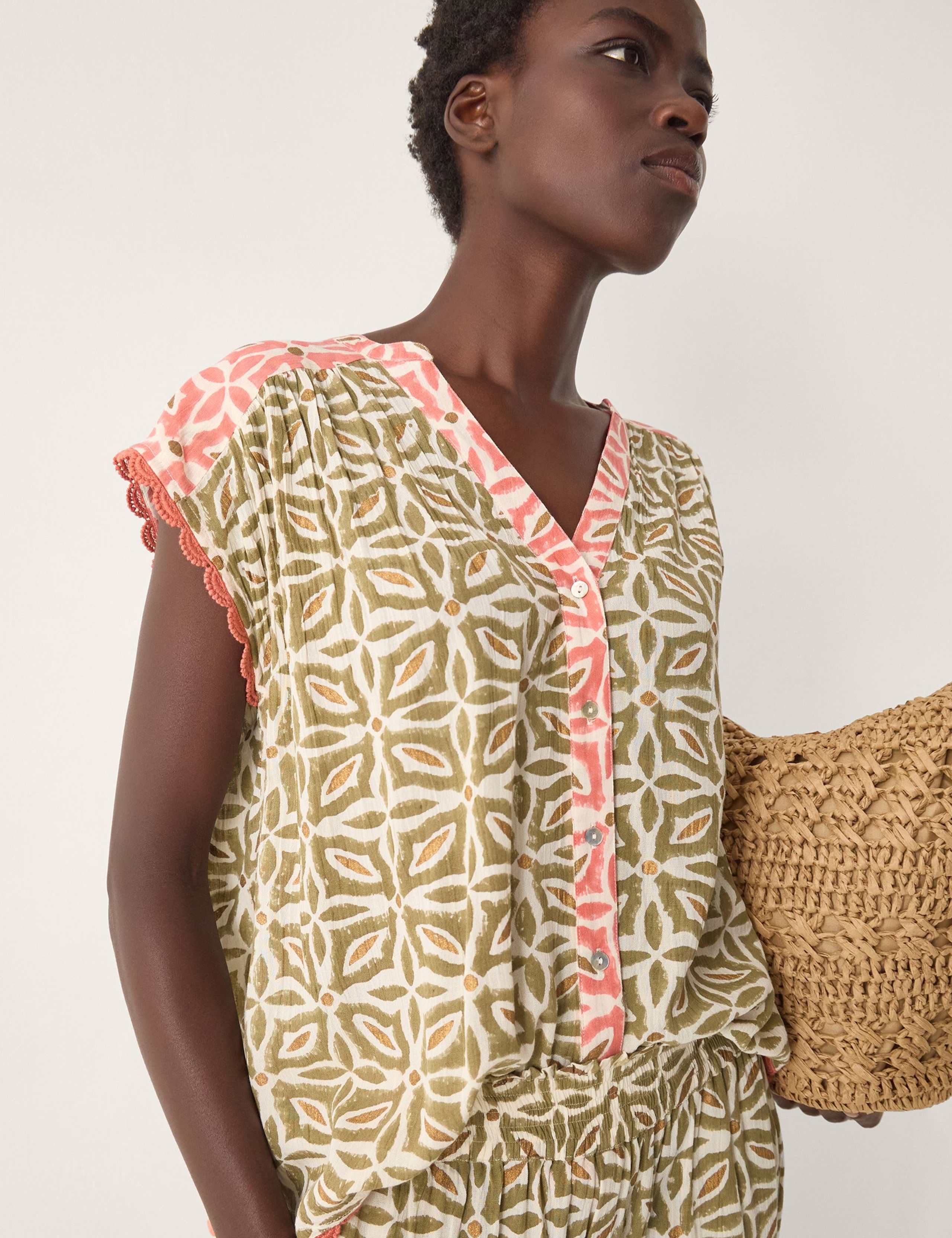 Printed Sleeveless Top 3 of 4