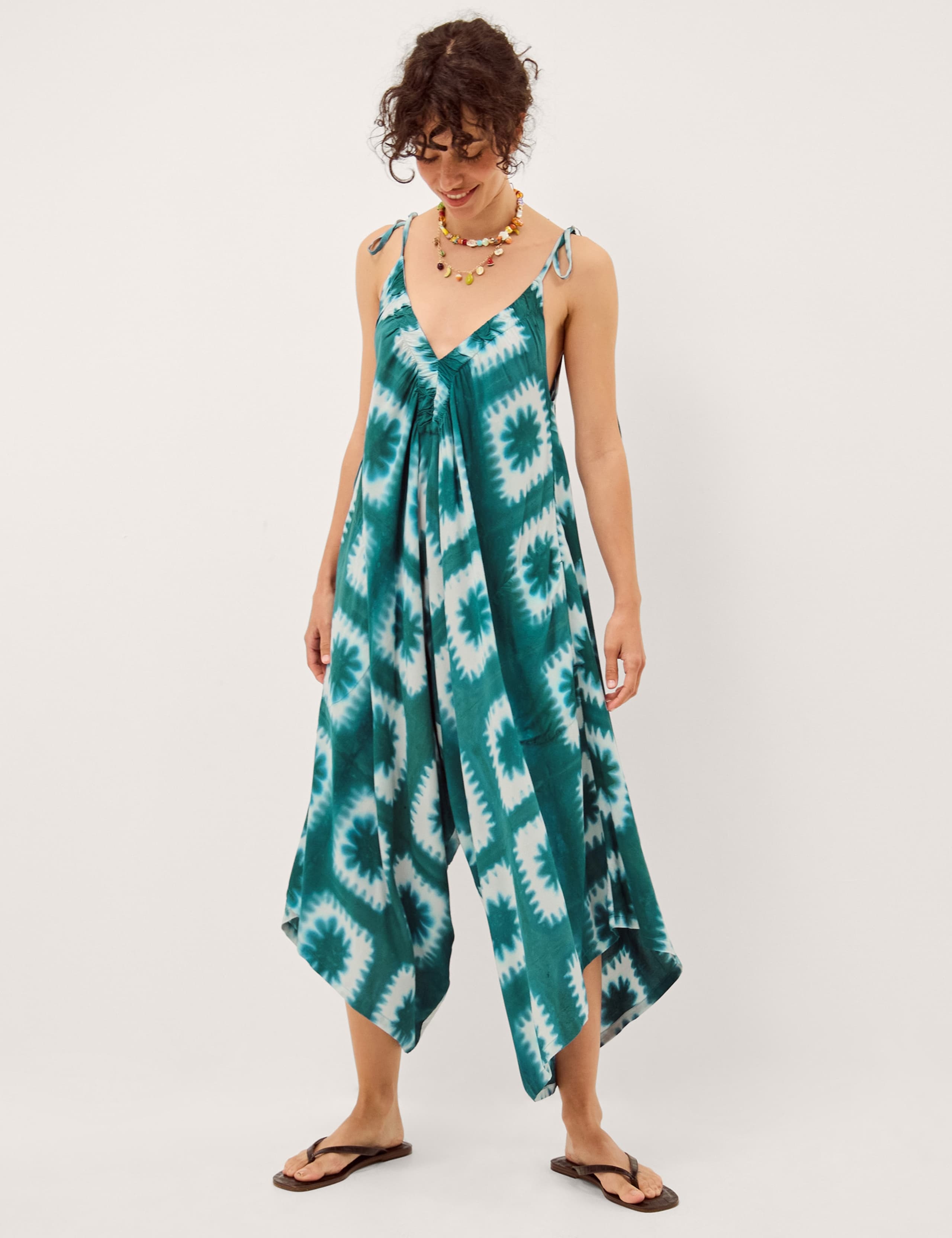 Printed Wide Leg Jumpsuit 1 of 6