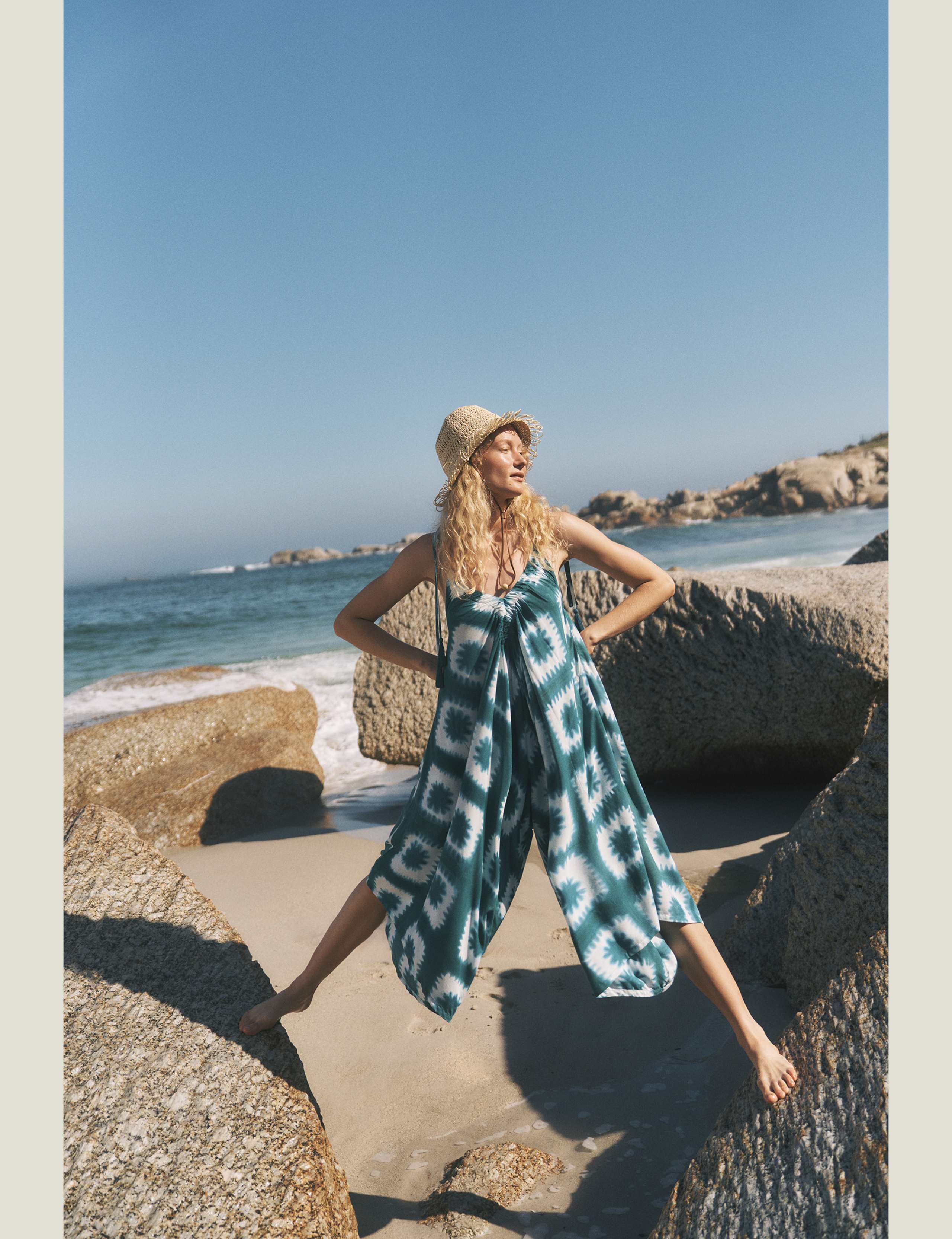 Printed Wide Leg Jumpsuit 6 of 6