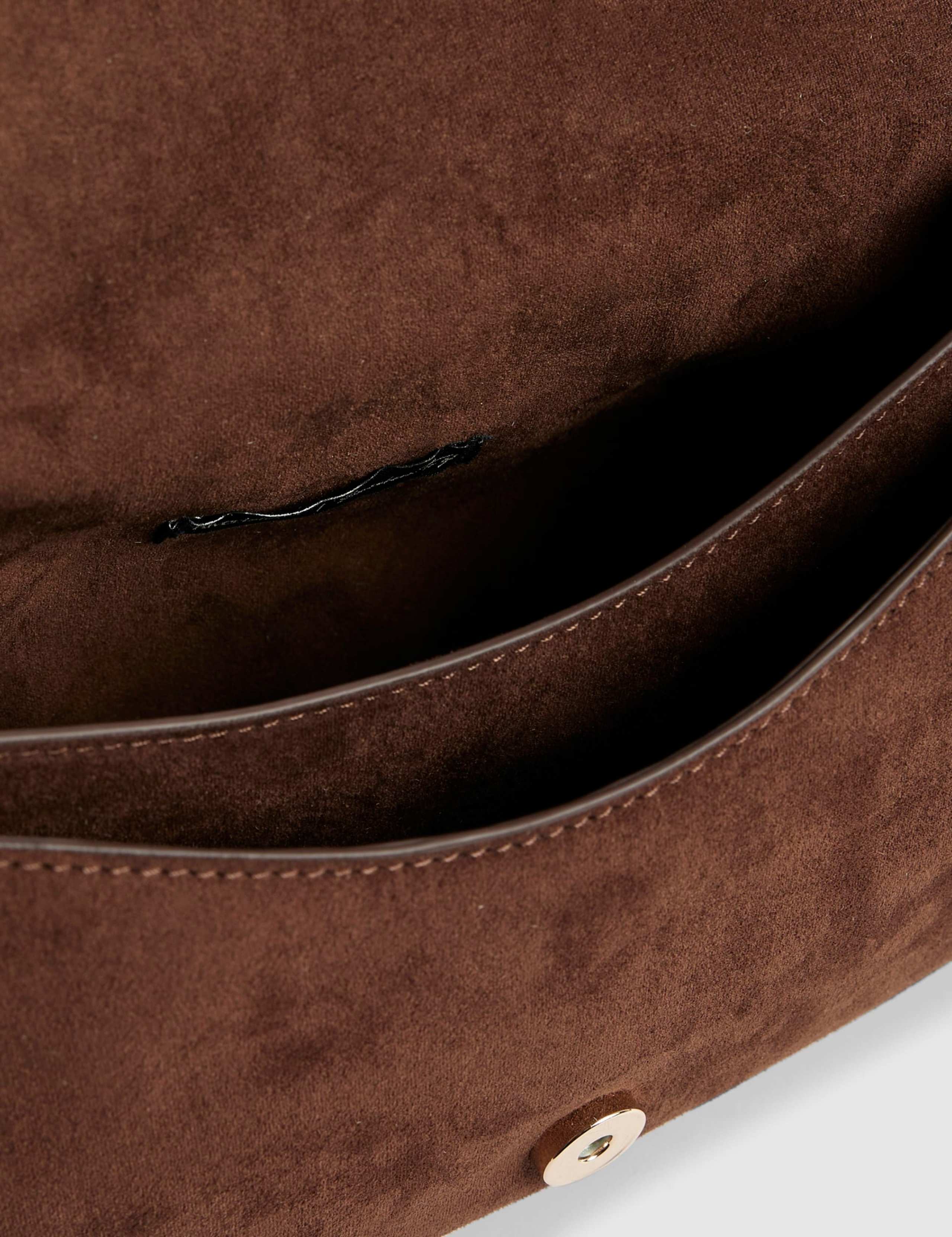 Faux Suede Cherry Charm Shoulder Bag 5 of 5