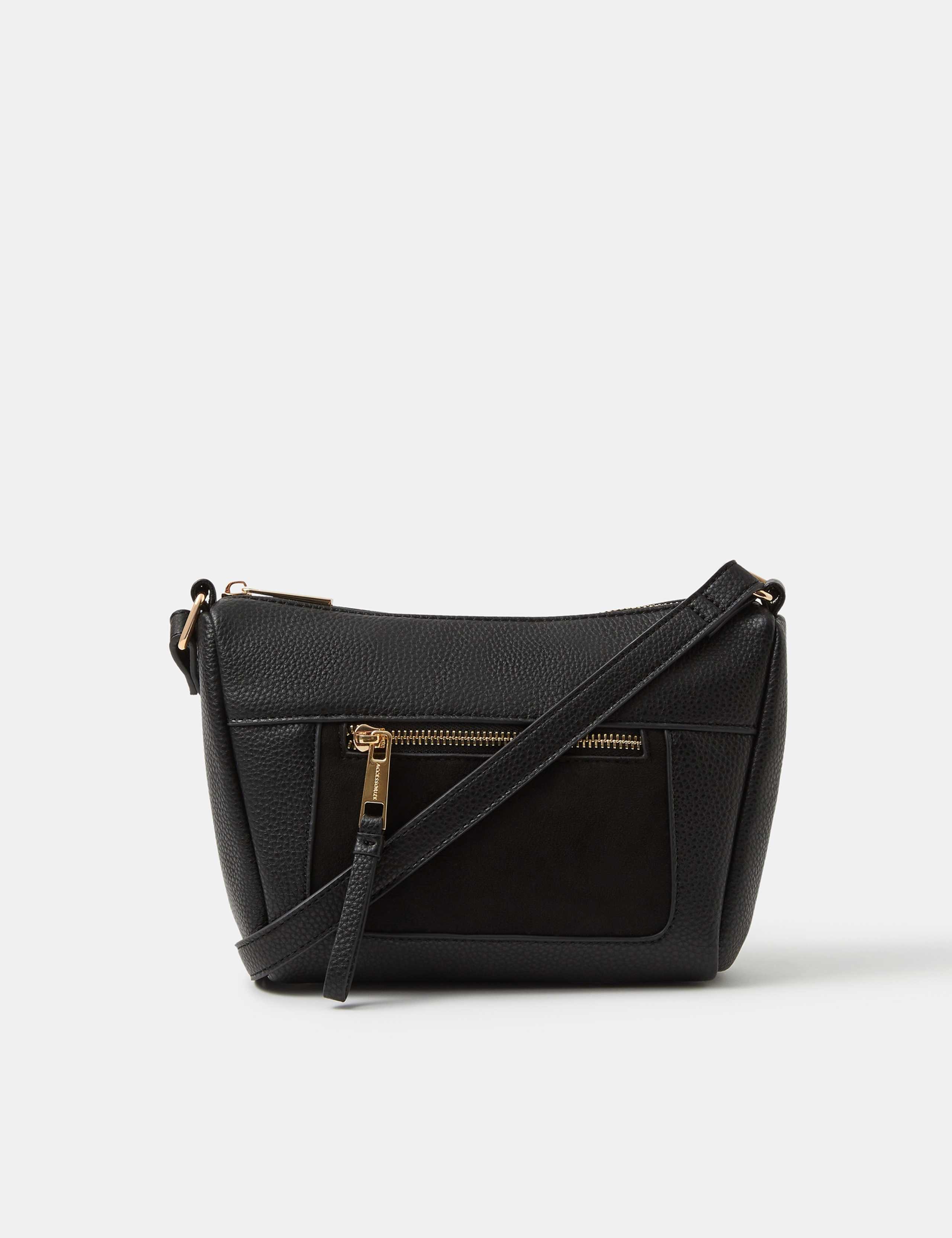 Faux Leather Cross Body Bag 1 of 4