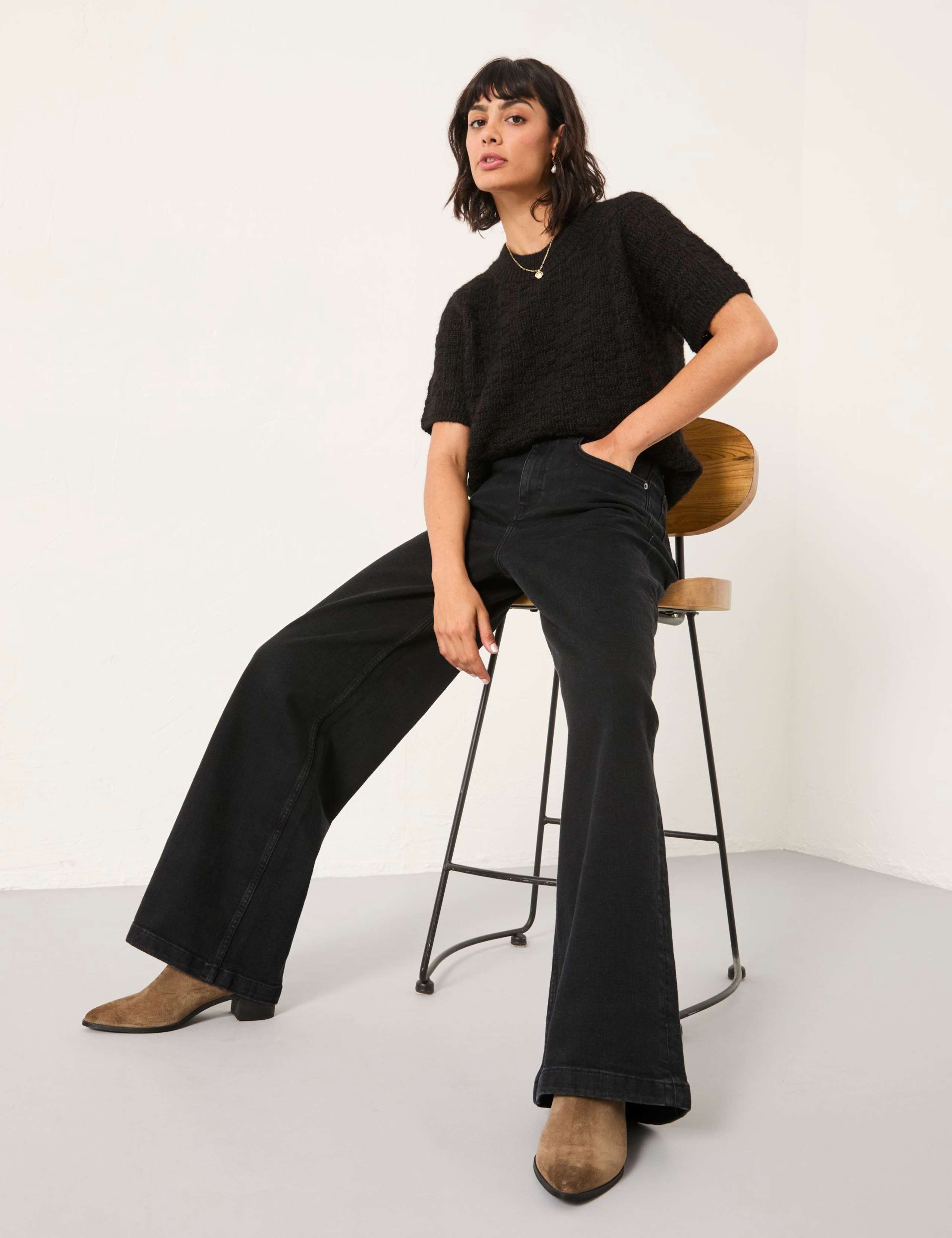 Mid Rise Wide Leg Jeans 6 of 7