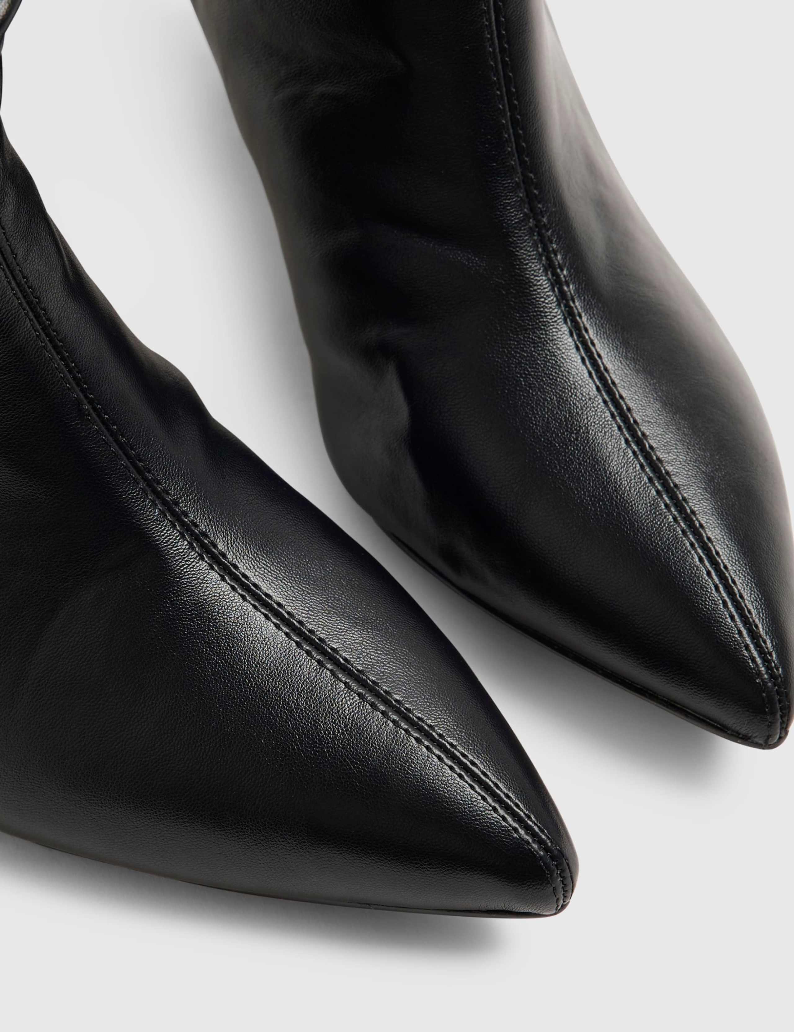 Kitten Heel Pointed Ankle Boots 5 of 5