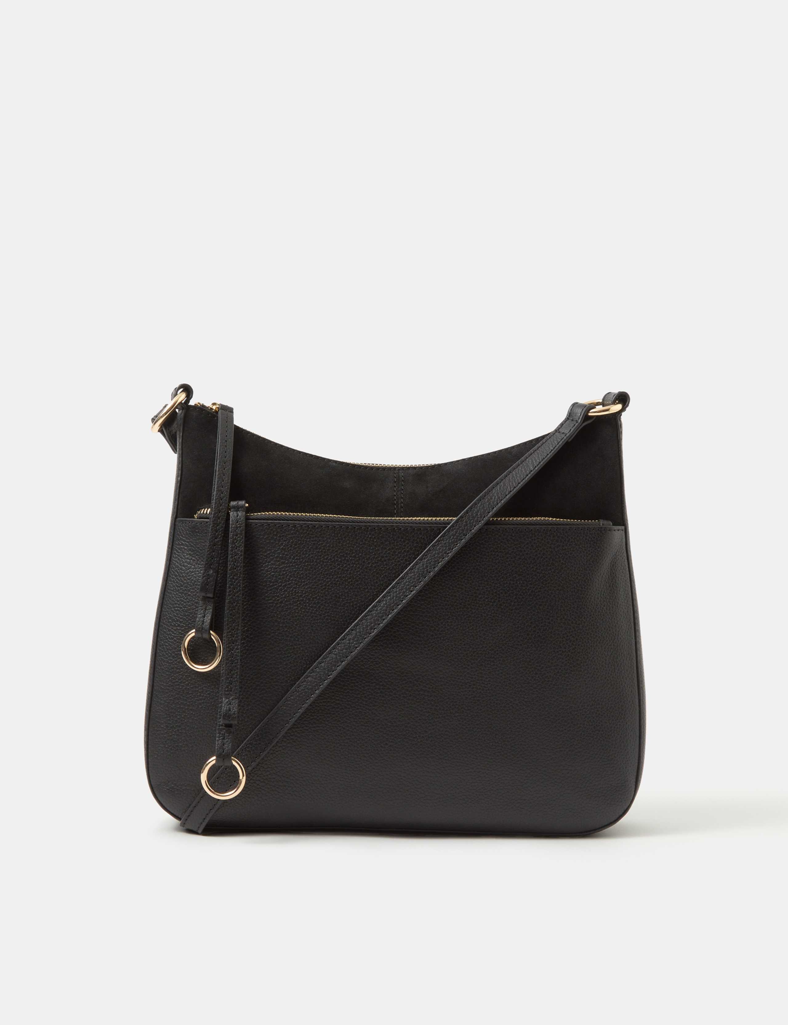 Leather Curved Messenger Bag 5 of 5