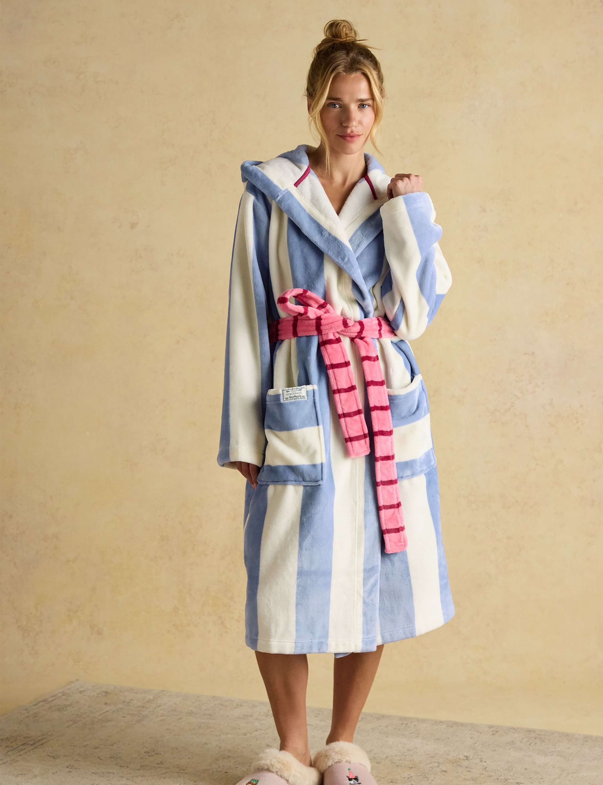 Hooded Striped Dressing Gown 3 of 8