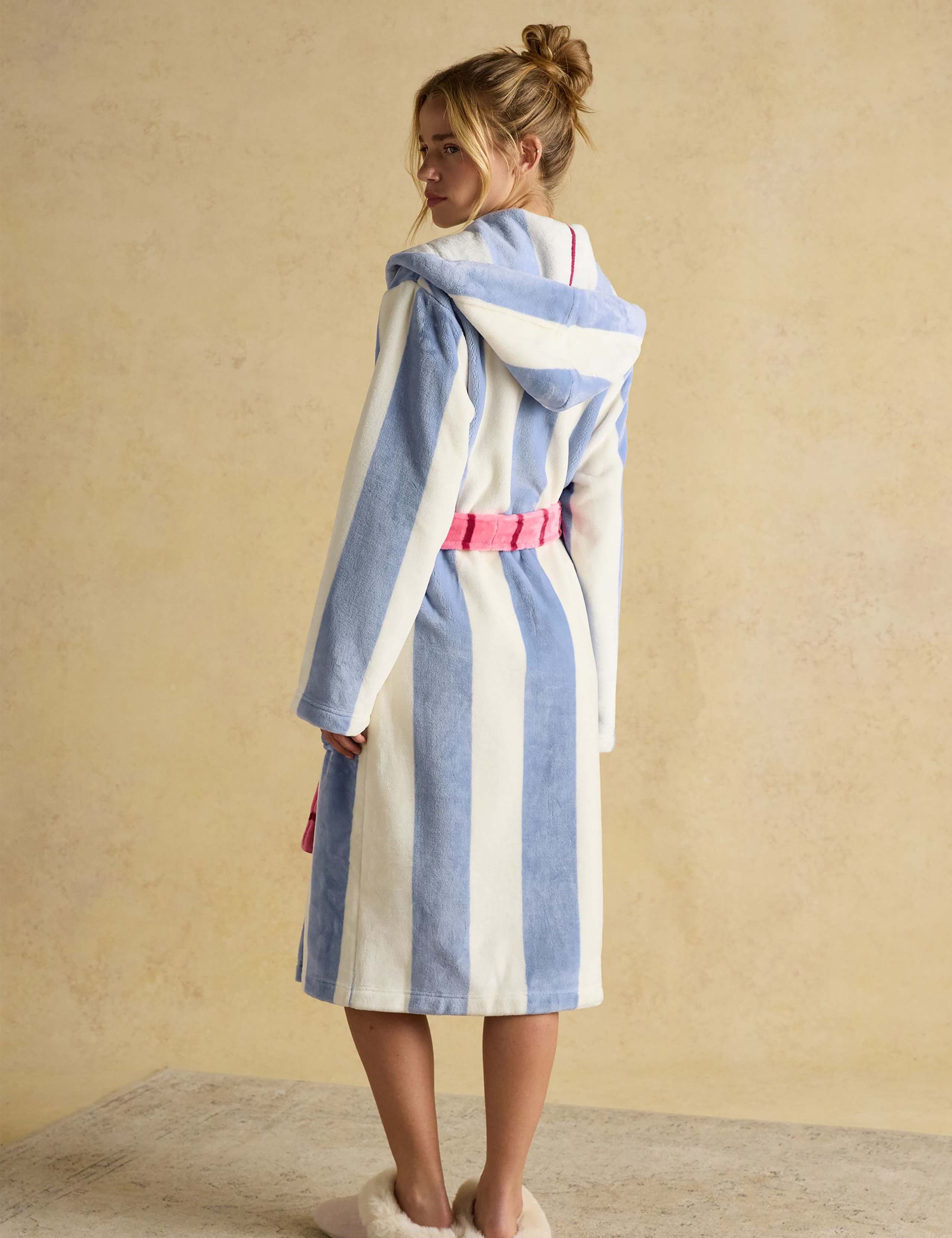 Hooded Striped Dressing Gown 5 of 8