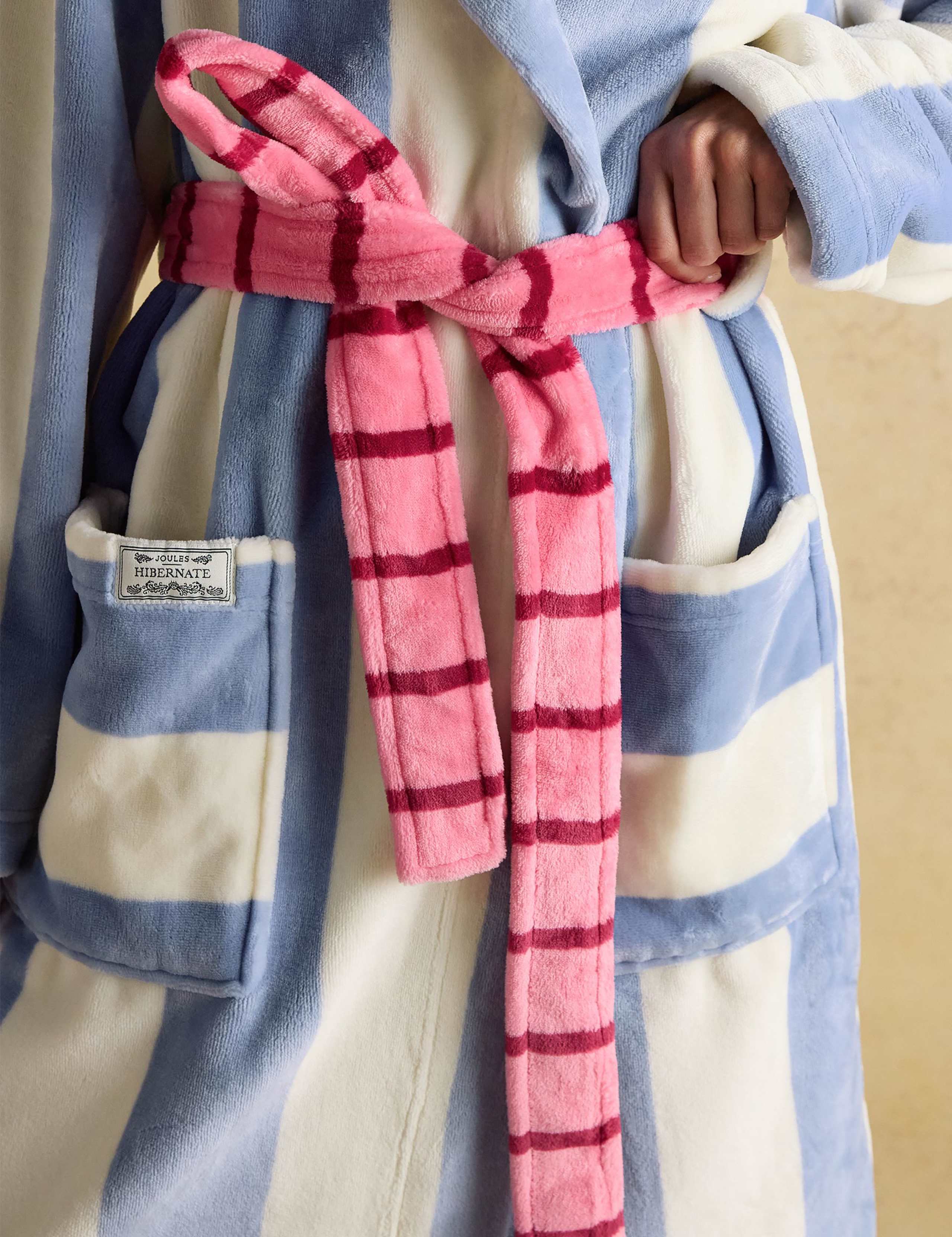 Hooded Striped Dressing Gown 6 of 8