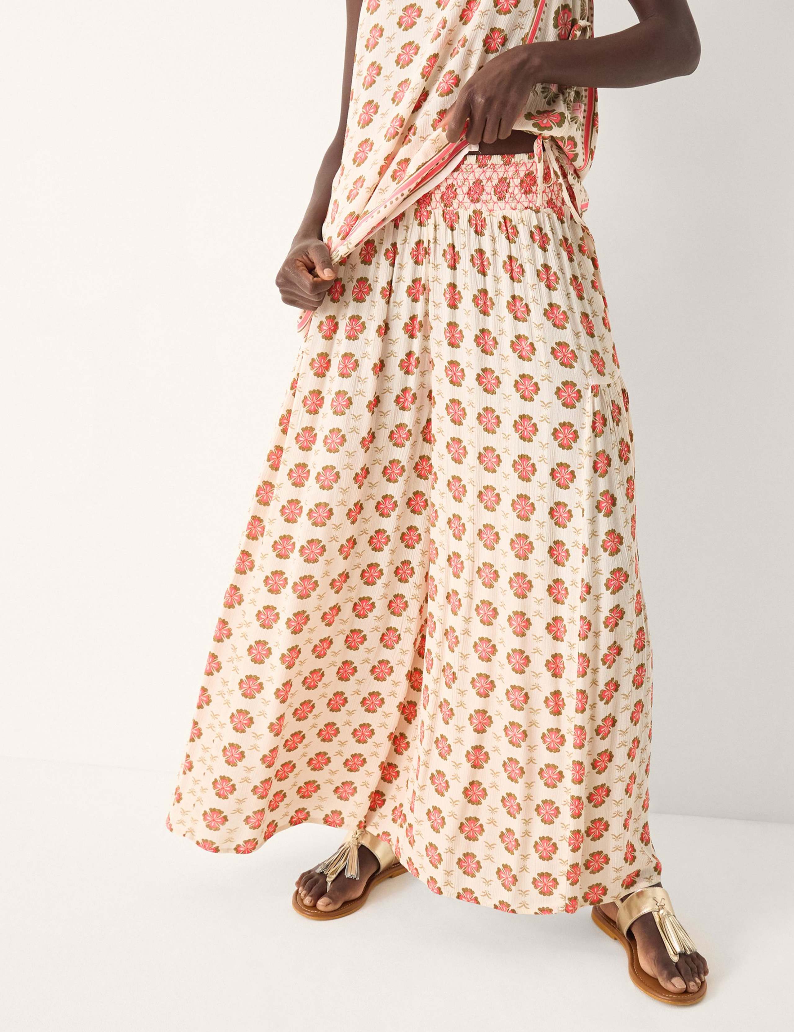 Floral Wide Leg Trousers 2 of 4