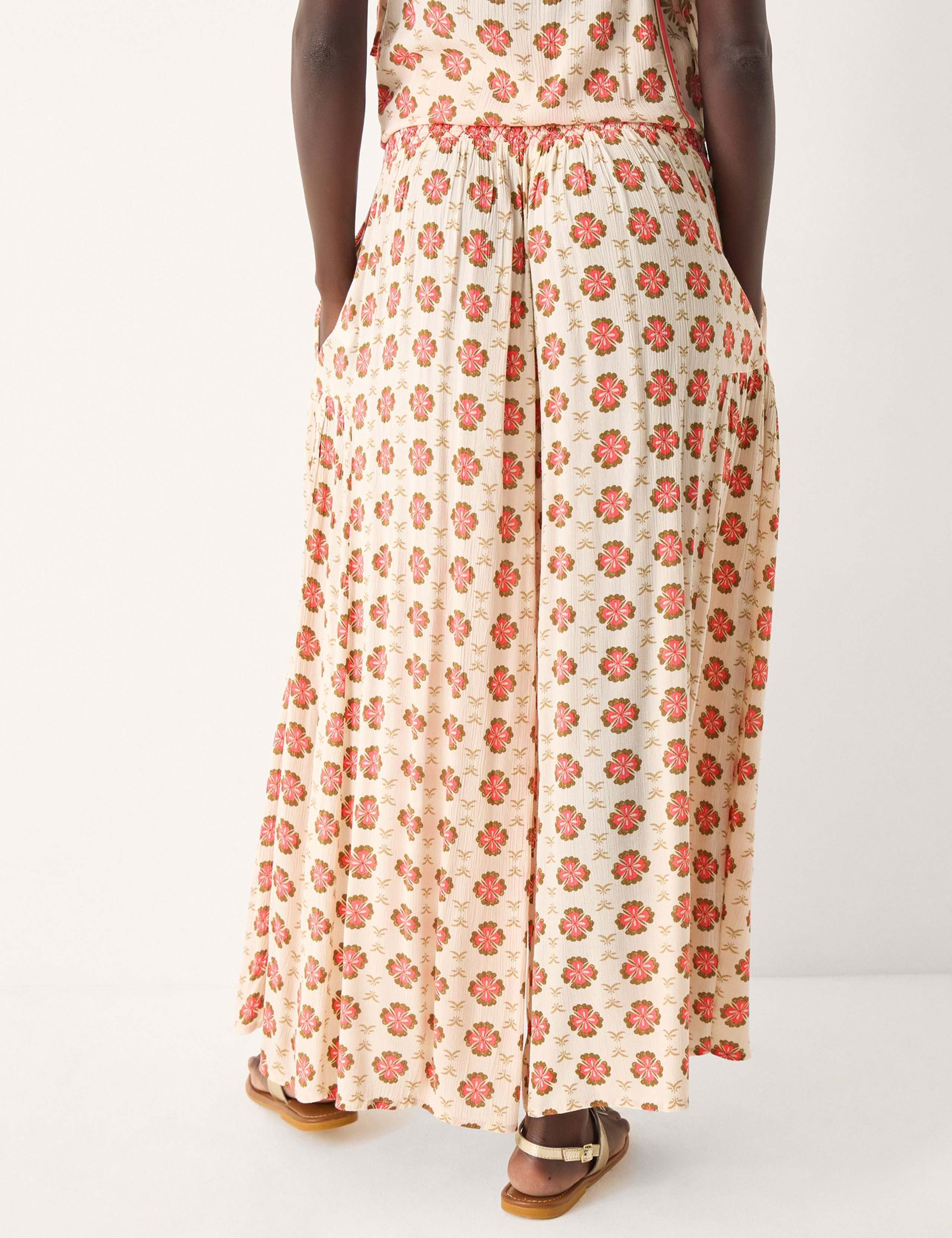 Floral Wide Leg Trousers 4 of 4