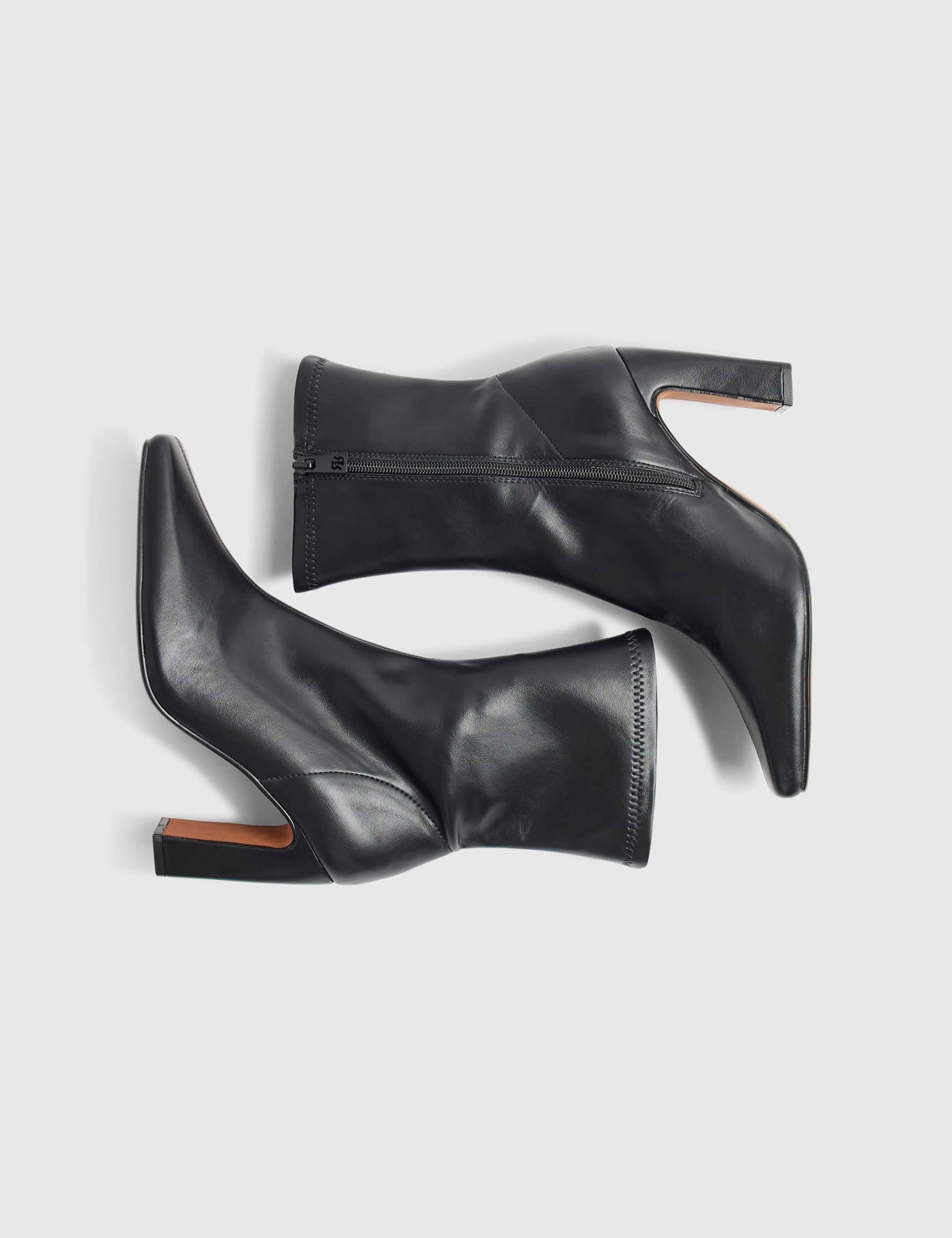 Block Heel Square Toe Ankle Boots 2 of 5