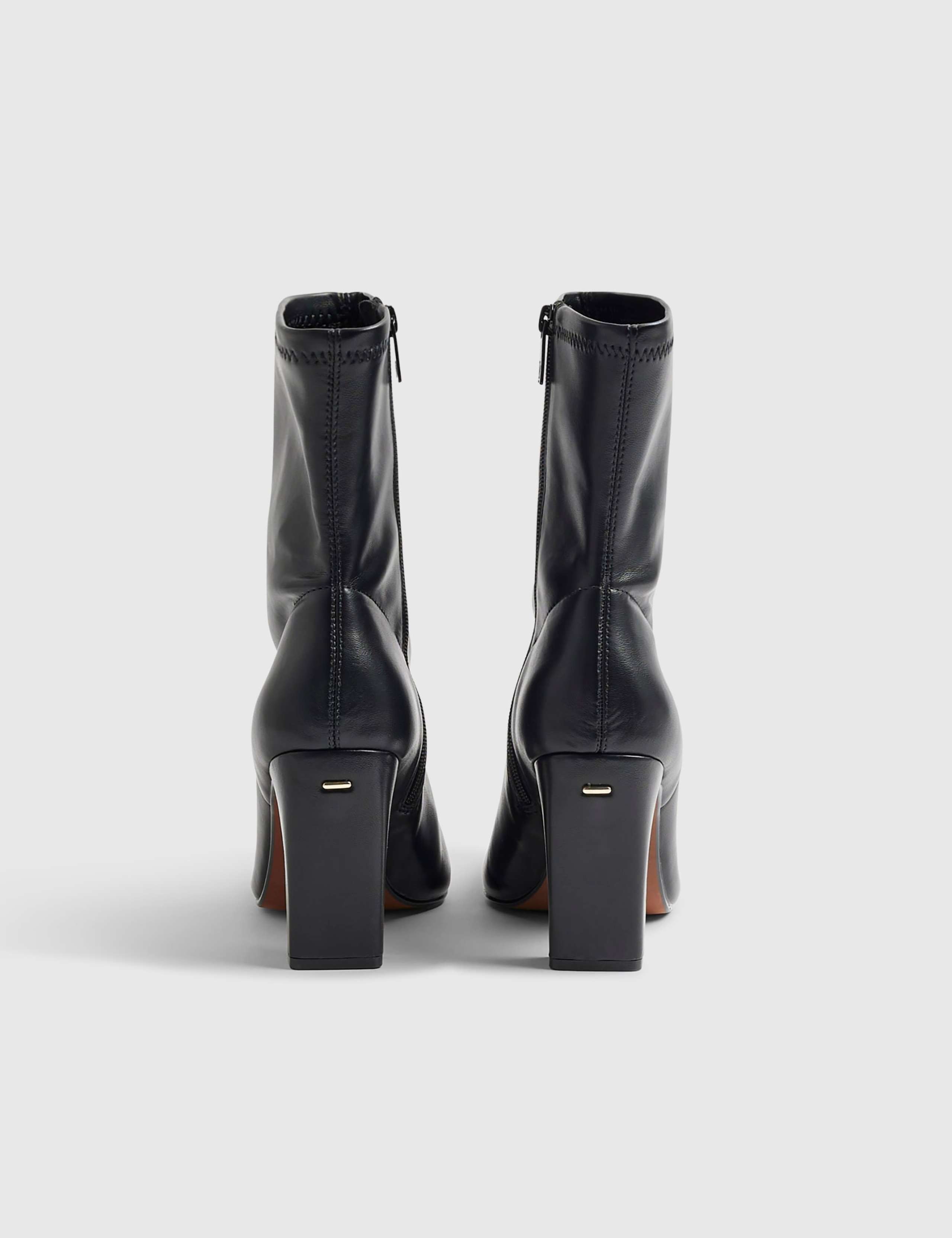 Block Heel Square Toe Ankle Boots 3 of 5