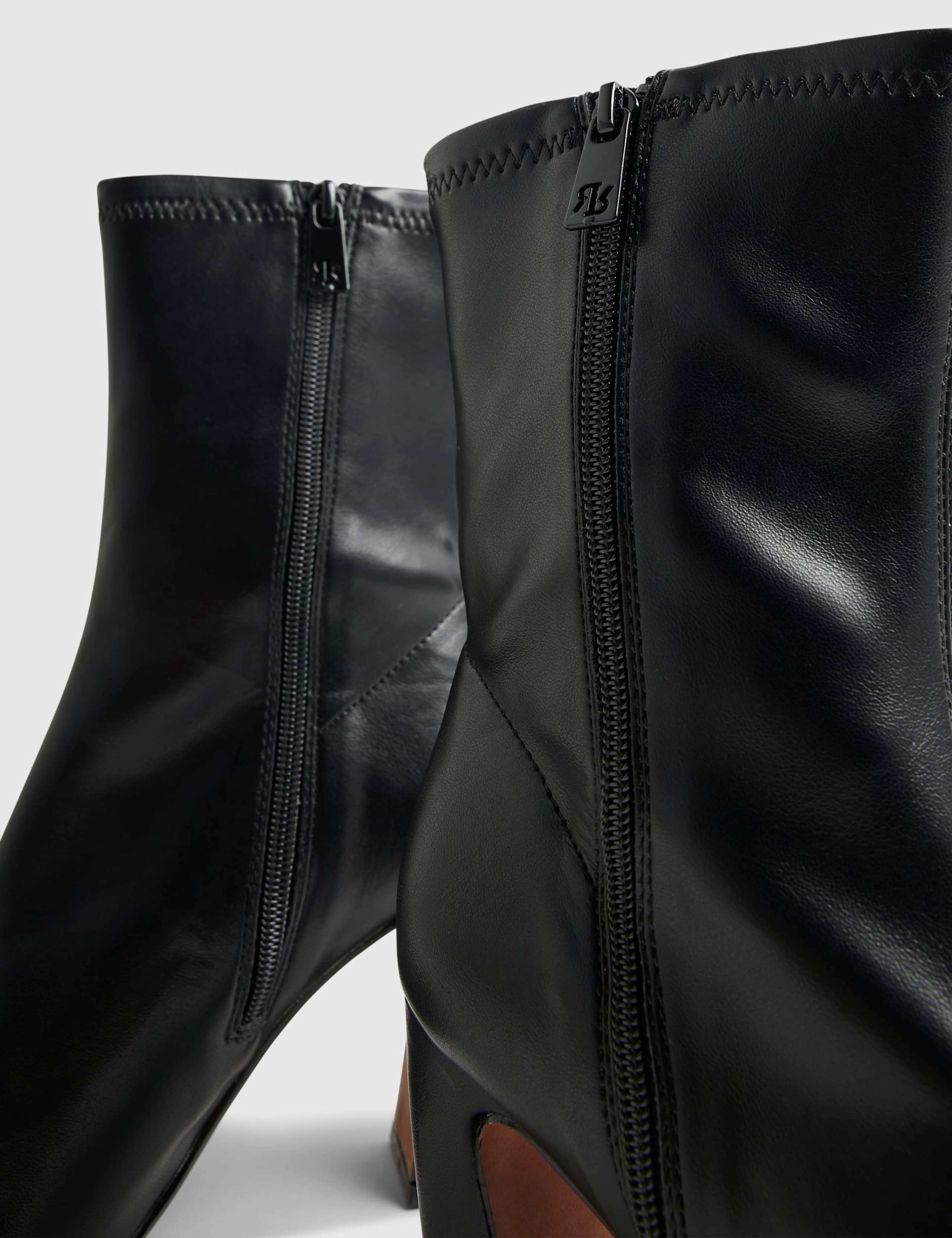 Block Heel Square Toe Ankle Boots 4 of 5