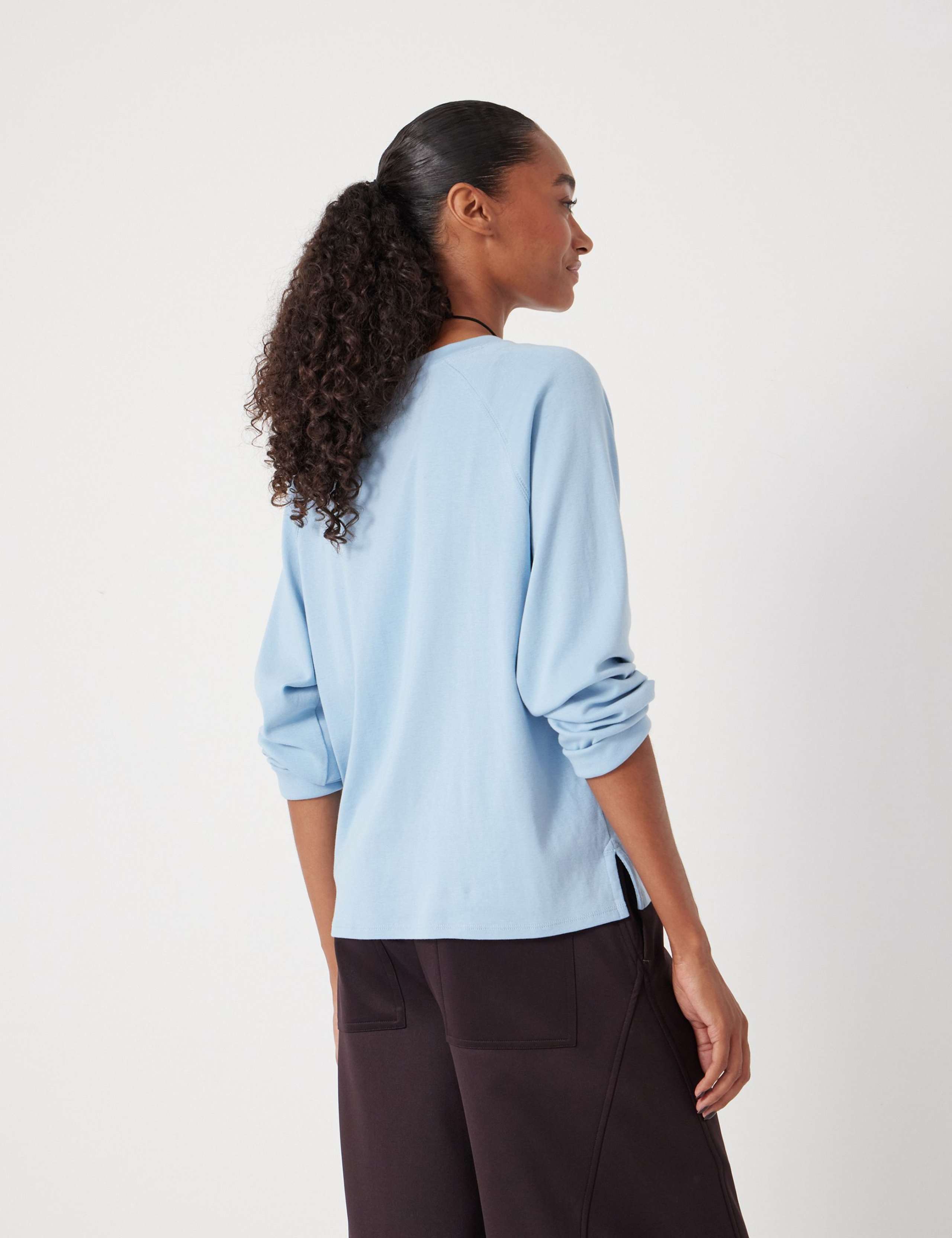 Matilda Pure Cotton Crew Neck Top 4 of 5