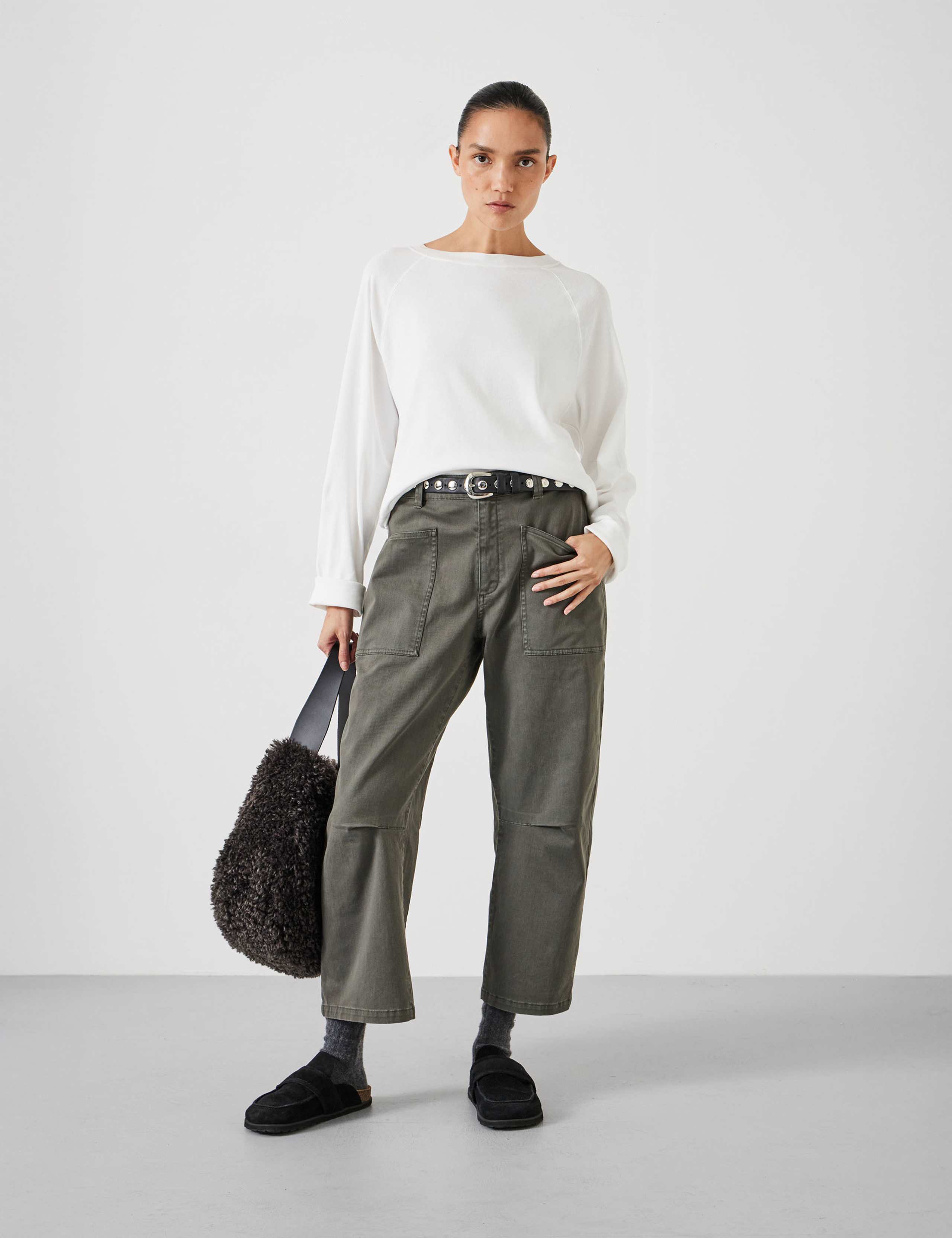 Matilda Pure Cotton Crew Neck Top 3 of 5