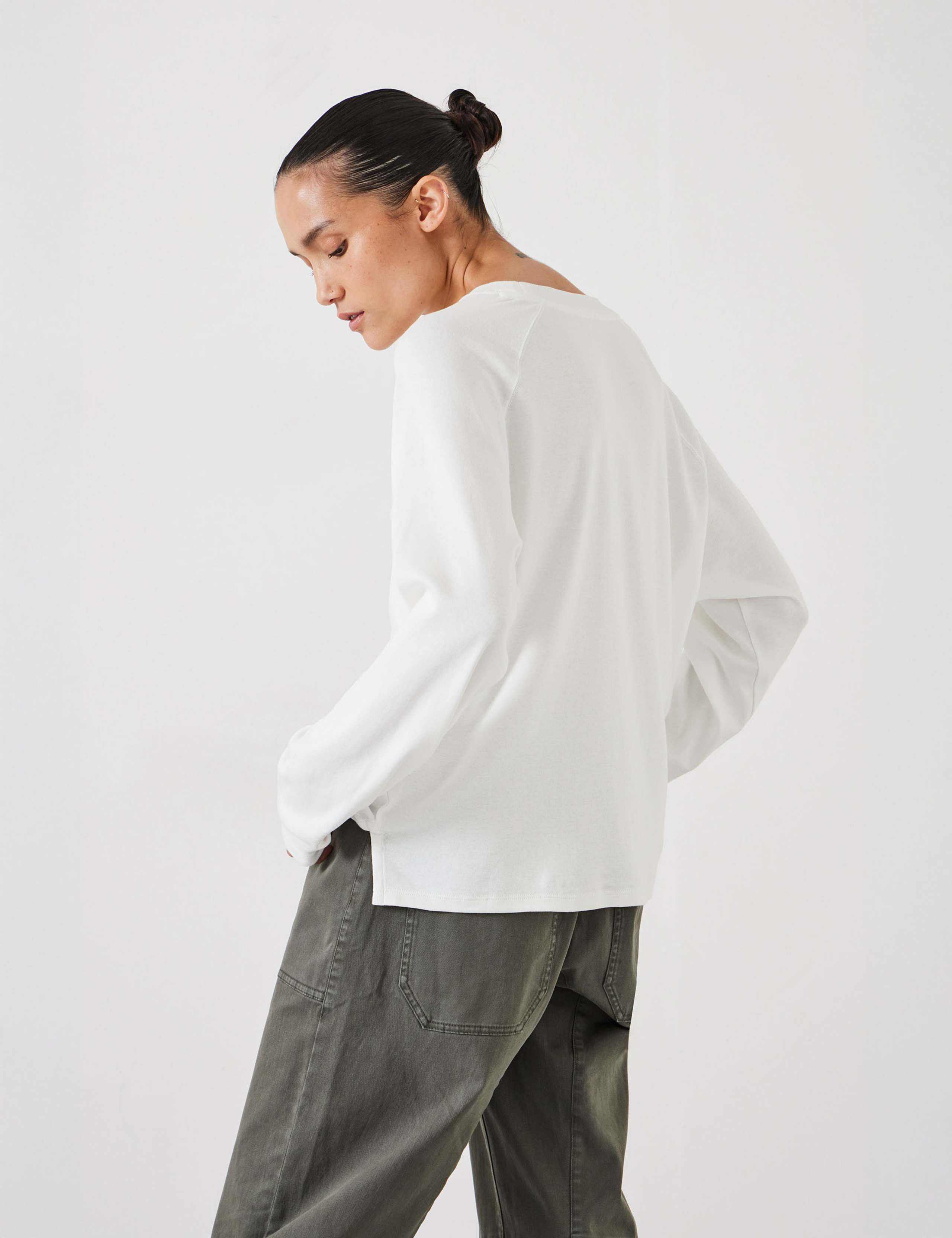 Matilda Pure Cotton Crew Neck Top 4 of 5